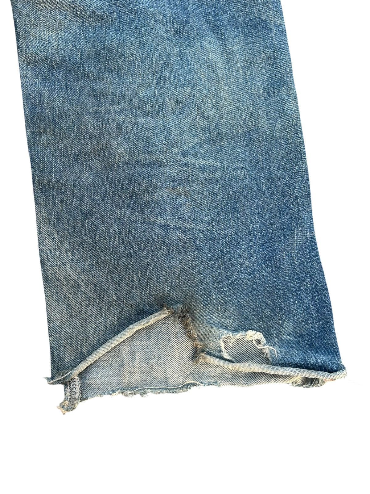 Japanese Brand × Kapital × Vintage Wrangler Selvedge Baggy Vintage Distressed Denim jeans Size US 30 / EU 46 - 13 Thumbnail