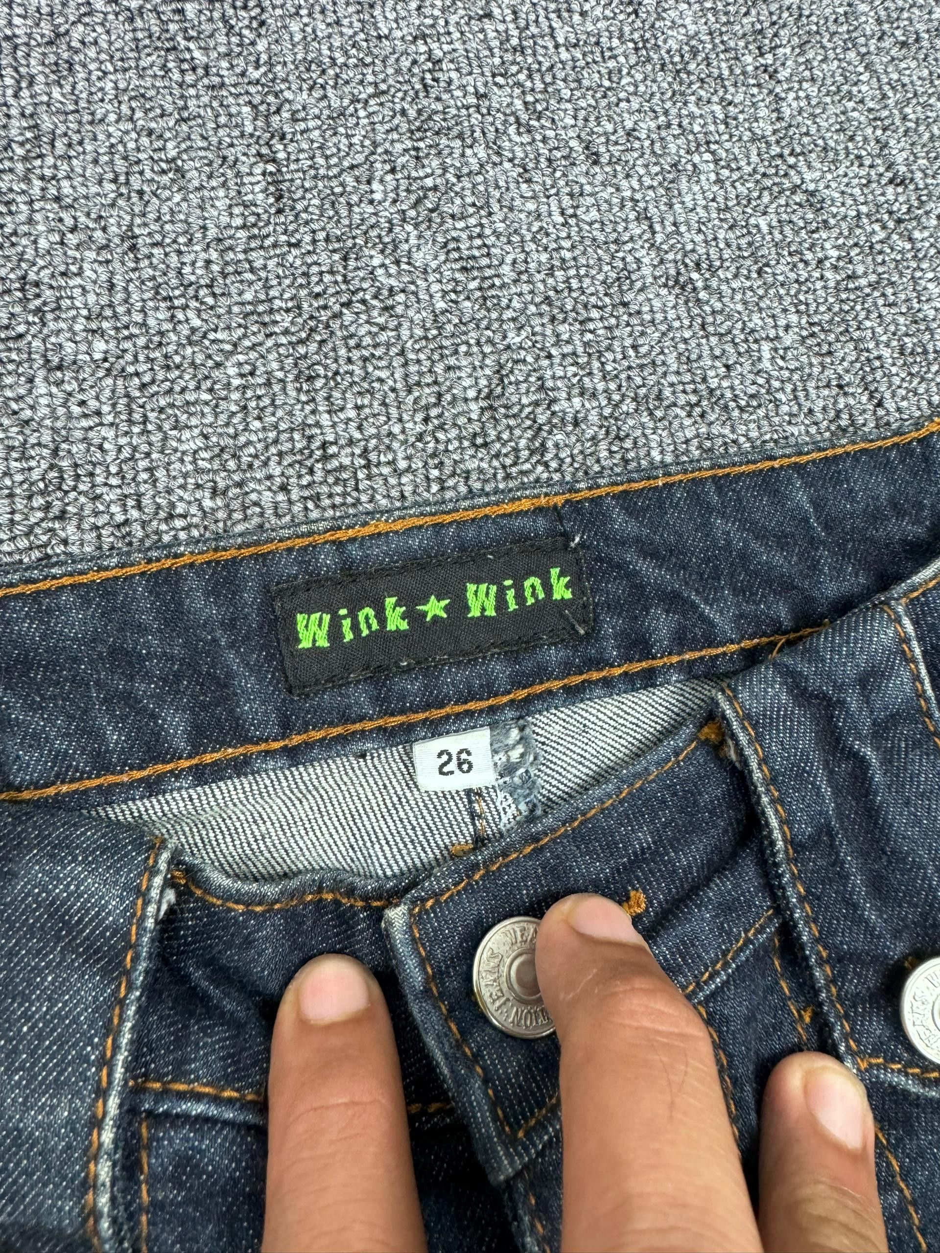 Japanese Brand Wink Wink Distressed Multipocket Denim Jeans Size 26" / US 2 / IT 38 - 7 Thumbnail