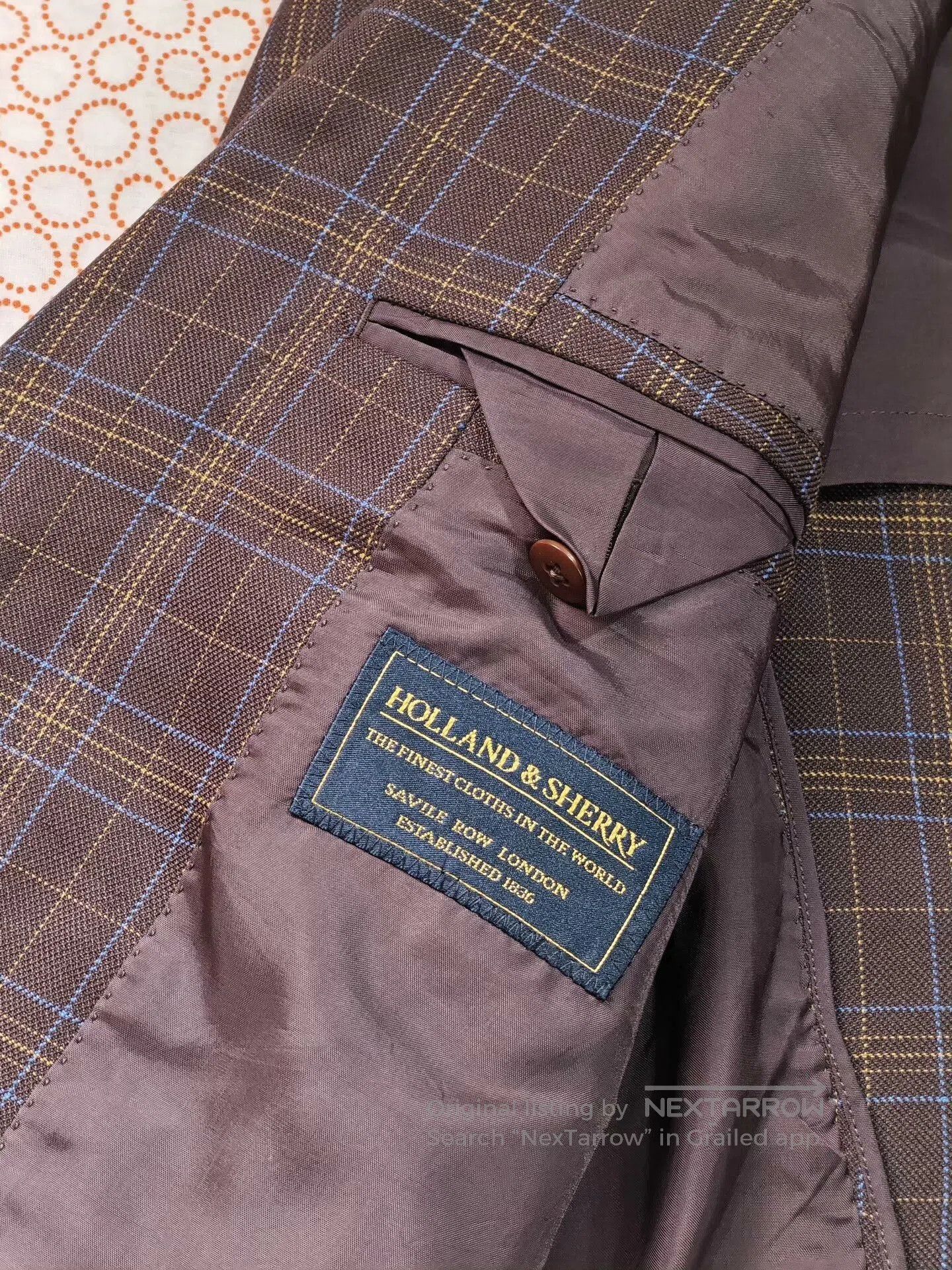 Holland & Sherry Holland Sherry Wool Silk Custom Suit. Size US S / EU 44-46 / 1 - 7 Thumbnail