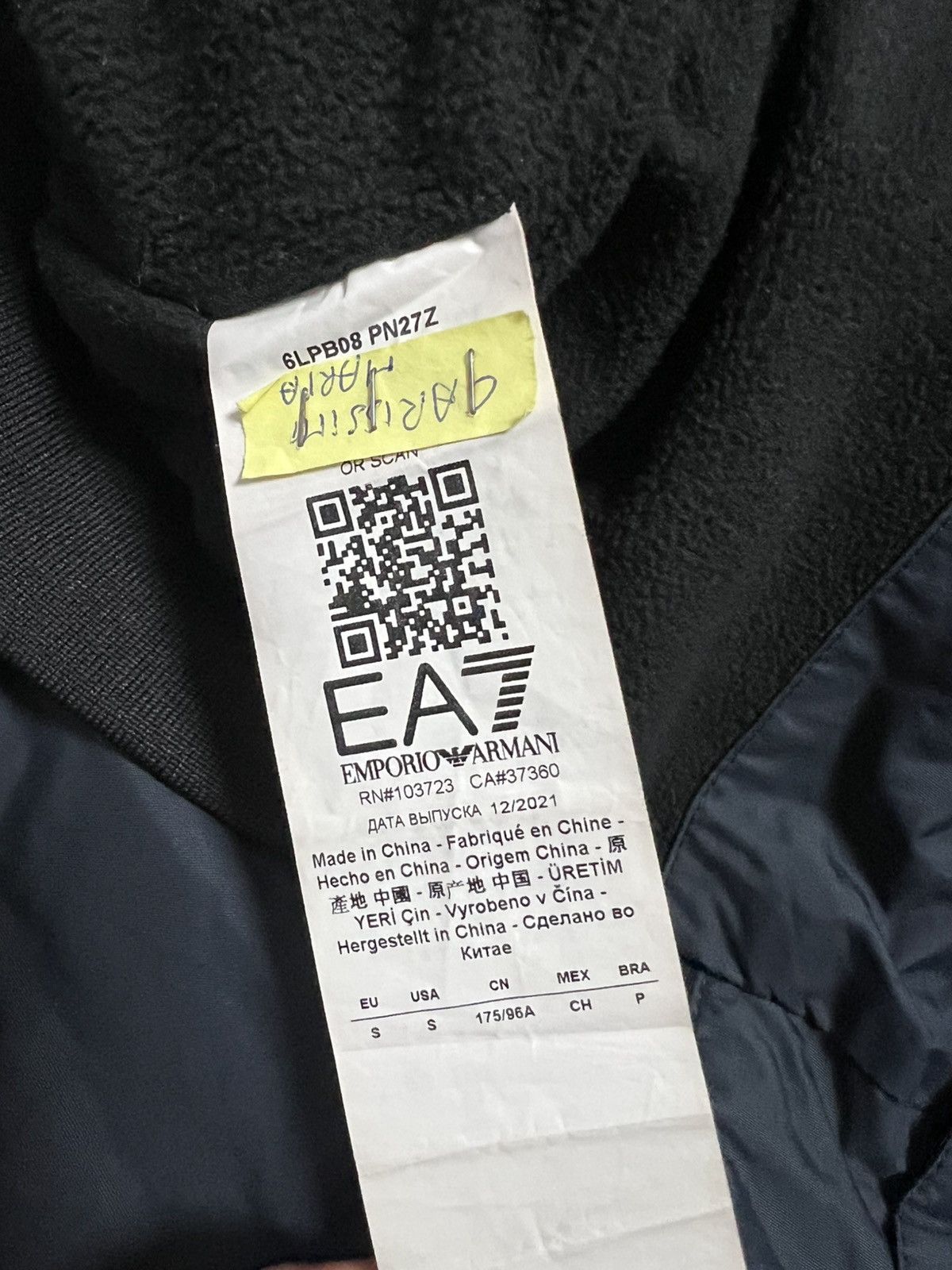 Emporio Armani EA7 Emporio Armani S blu navy parka Size US S / EU 44-46 / 1 - 5 Thumbnail
