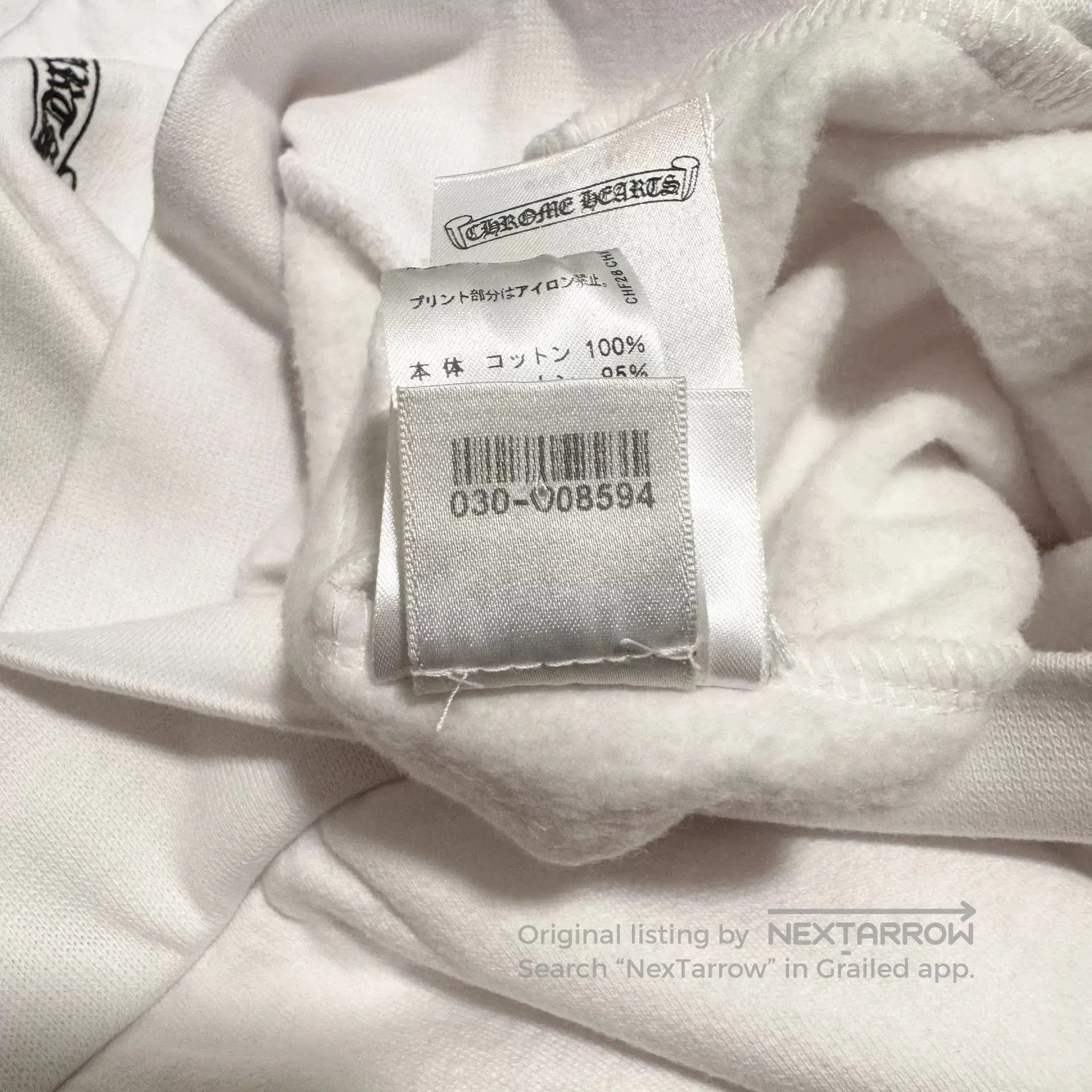 Chrome Hearts chrome hearts white hooded sweatshirt XXL. Size US XXL / EU 58 / 5 - 9 Thumbnail