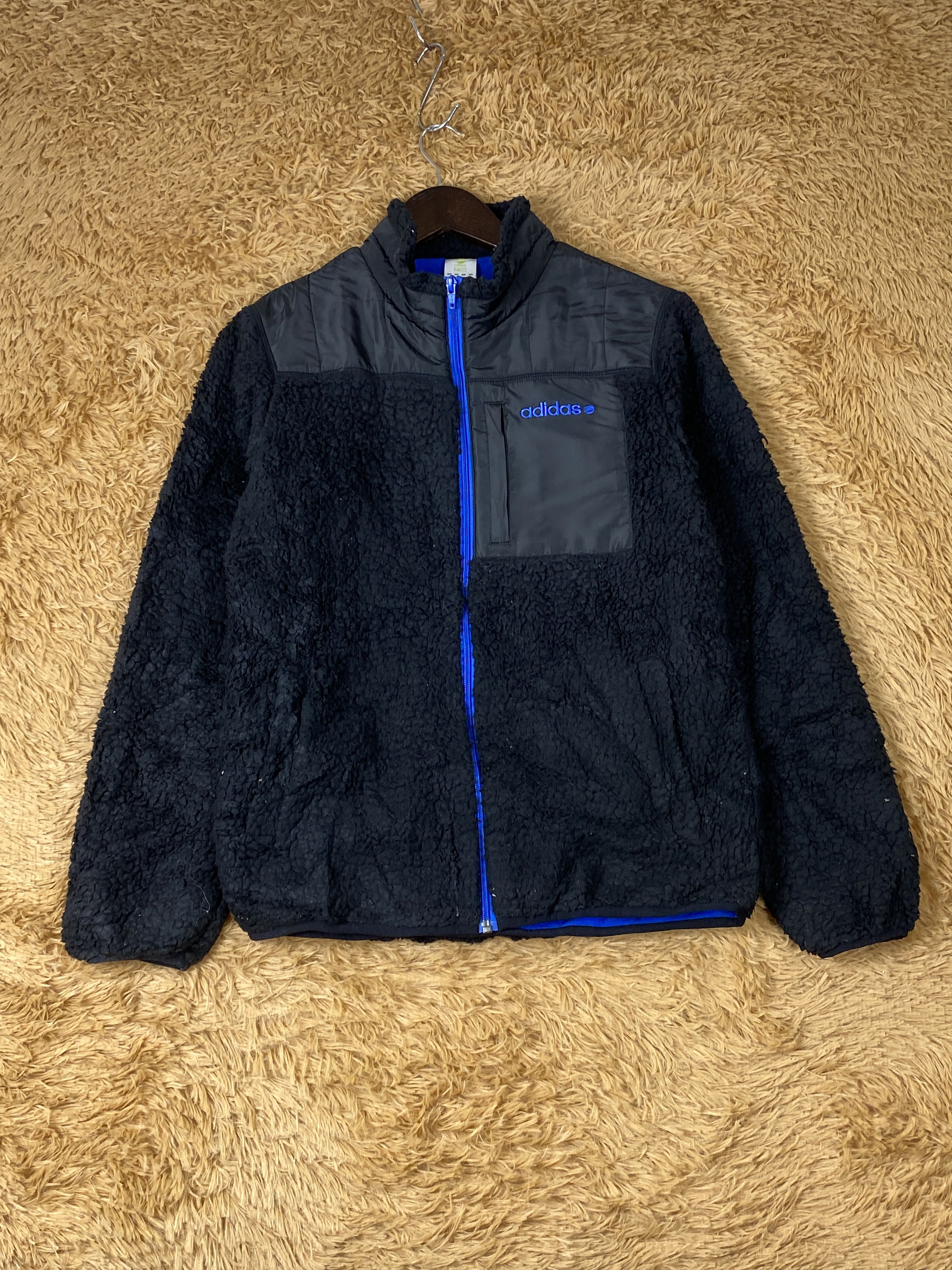 Adidas Vintage Adidas Neo Fleece Zip Up Jacket J1890 Size US S / EU 44-46 / 1 - 1 Thumbnail