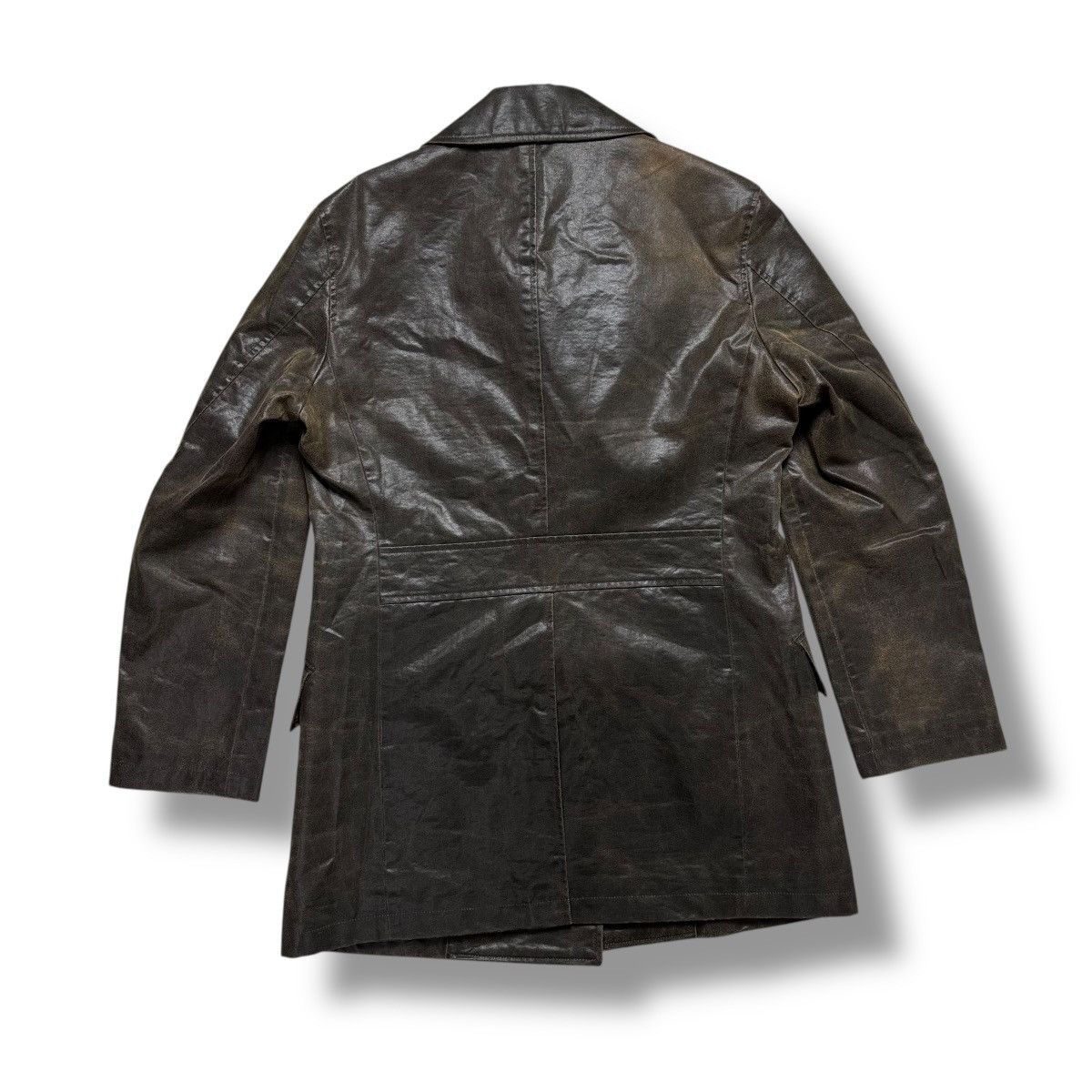 Tornado Mart Tornado Mart Sheep Leather Trench Coat Jacket Size US XL / EU 56 / 4 - 7 Thumbnail