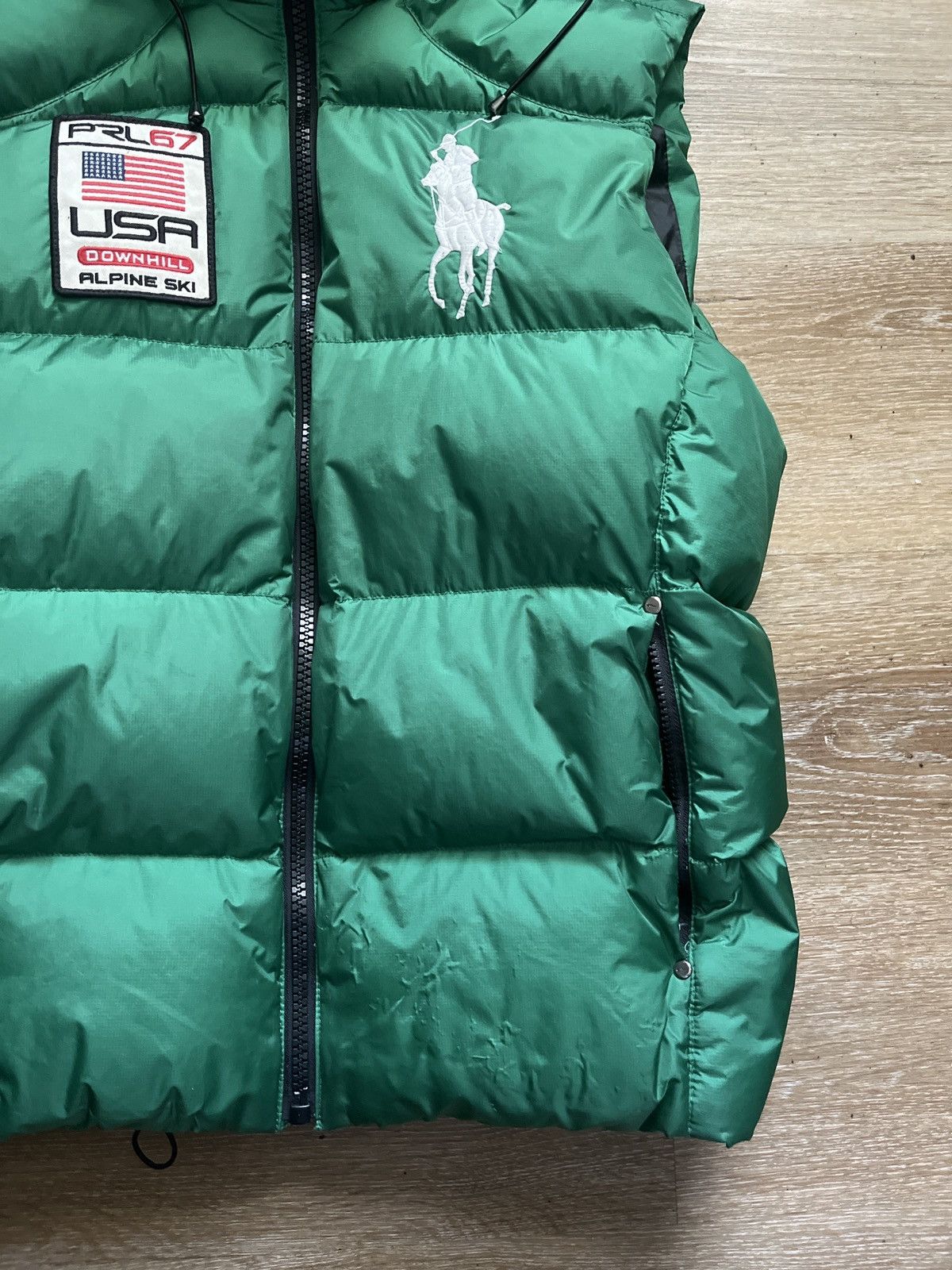 Polo Ralph Lauren 67 USA Downhill Alpine Ski Down Vest