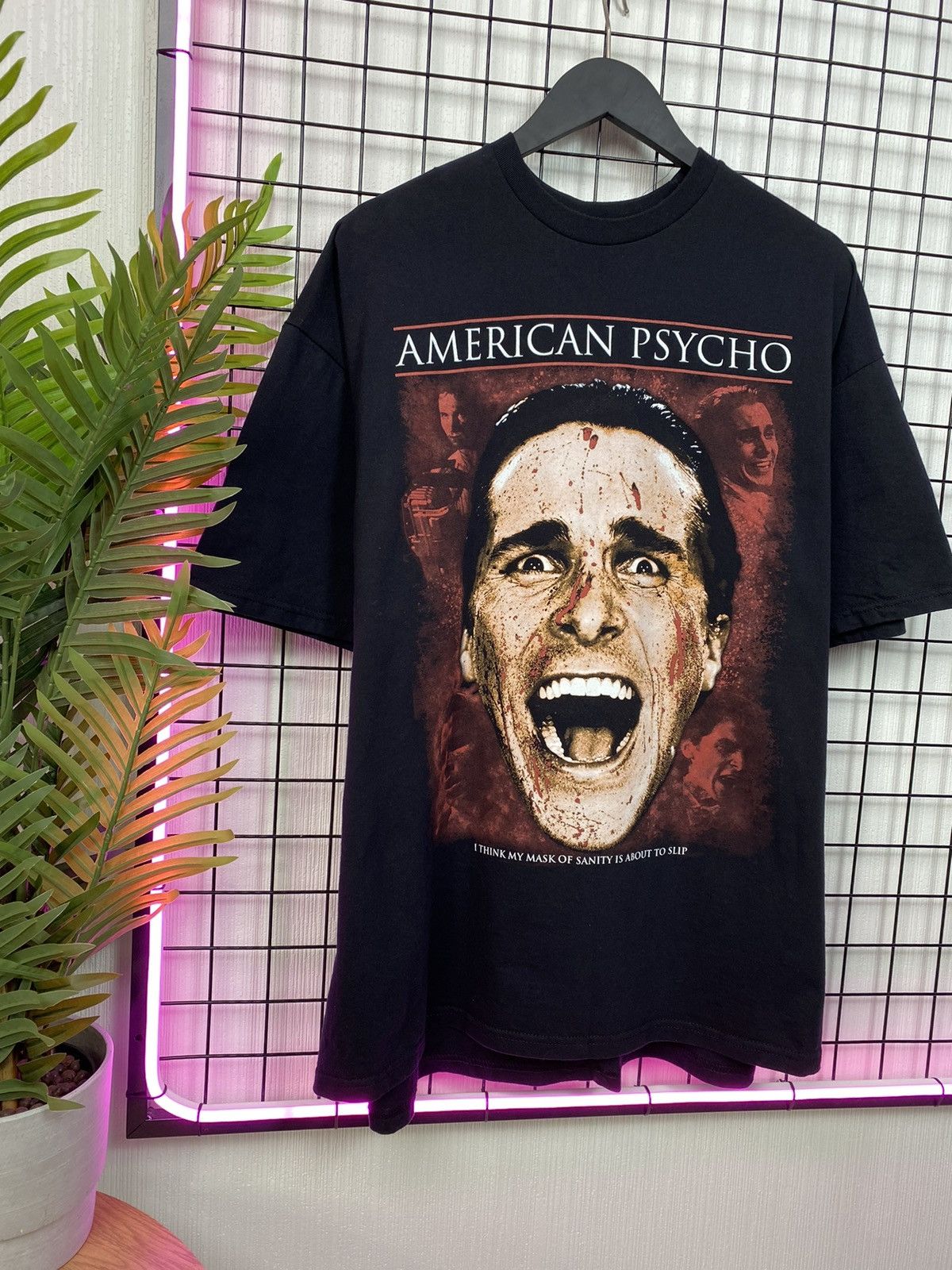 Other RARE! American Psycho Horror Movie Big Logo Christian Bale Size US XL / EU 56 / 4 - 3 Thumbnail