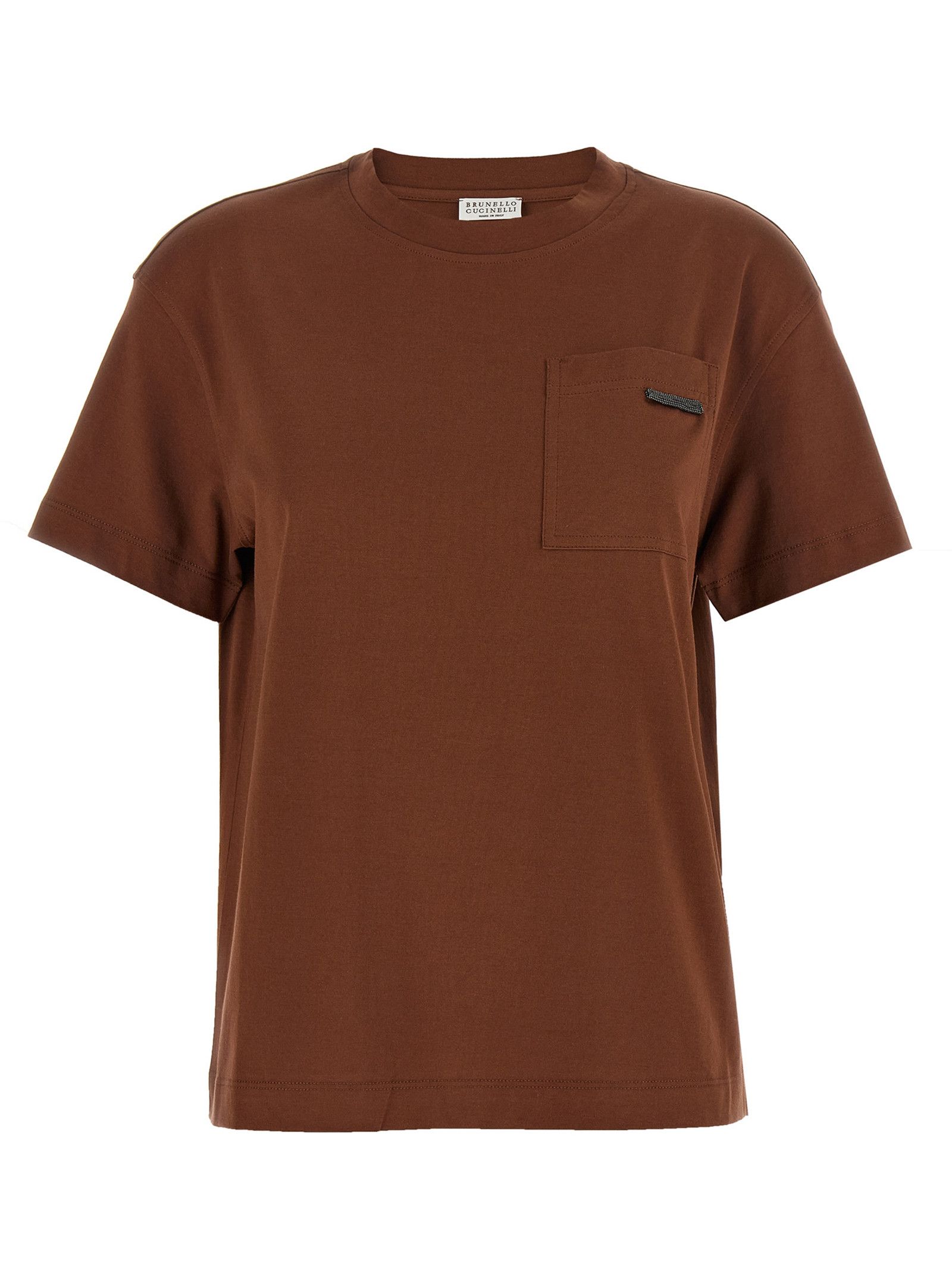 Brunello Cucinelli 'Shiny Tab' T-shirt Size XXS / US 00 / IT 34 - 1 Thumbnail