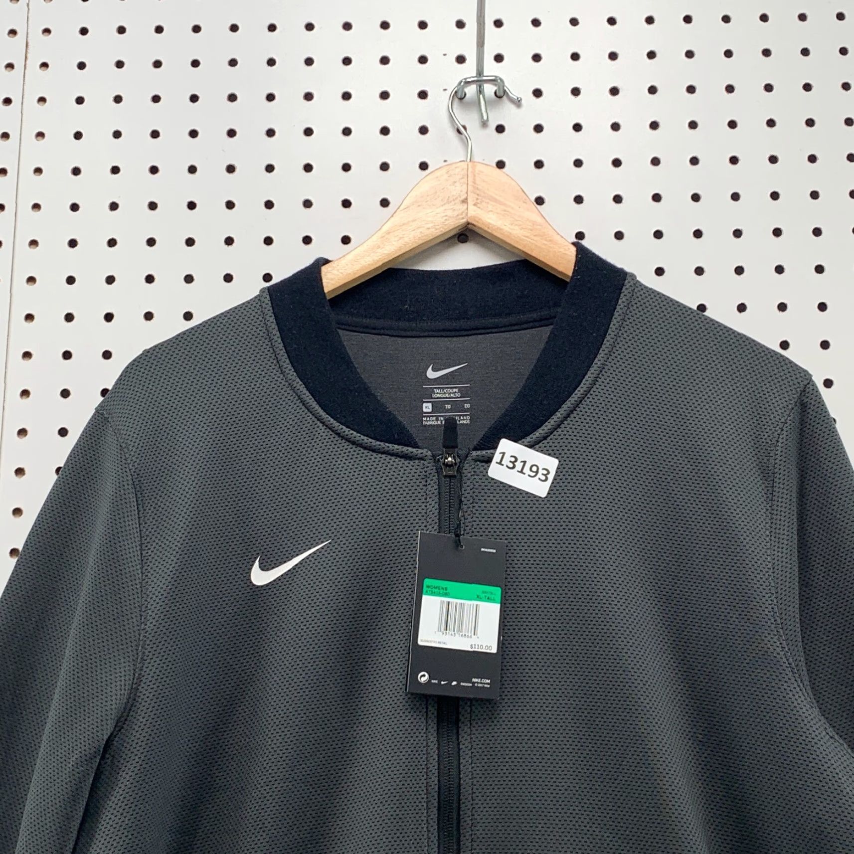 Nike VINTAGE Nike Dri Fit Active Jacket Womens Tall XL Gray NWT 110 Size XL / US 12-14 / IT 48-50 - 2 Thumbnail