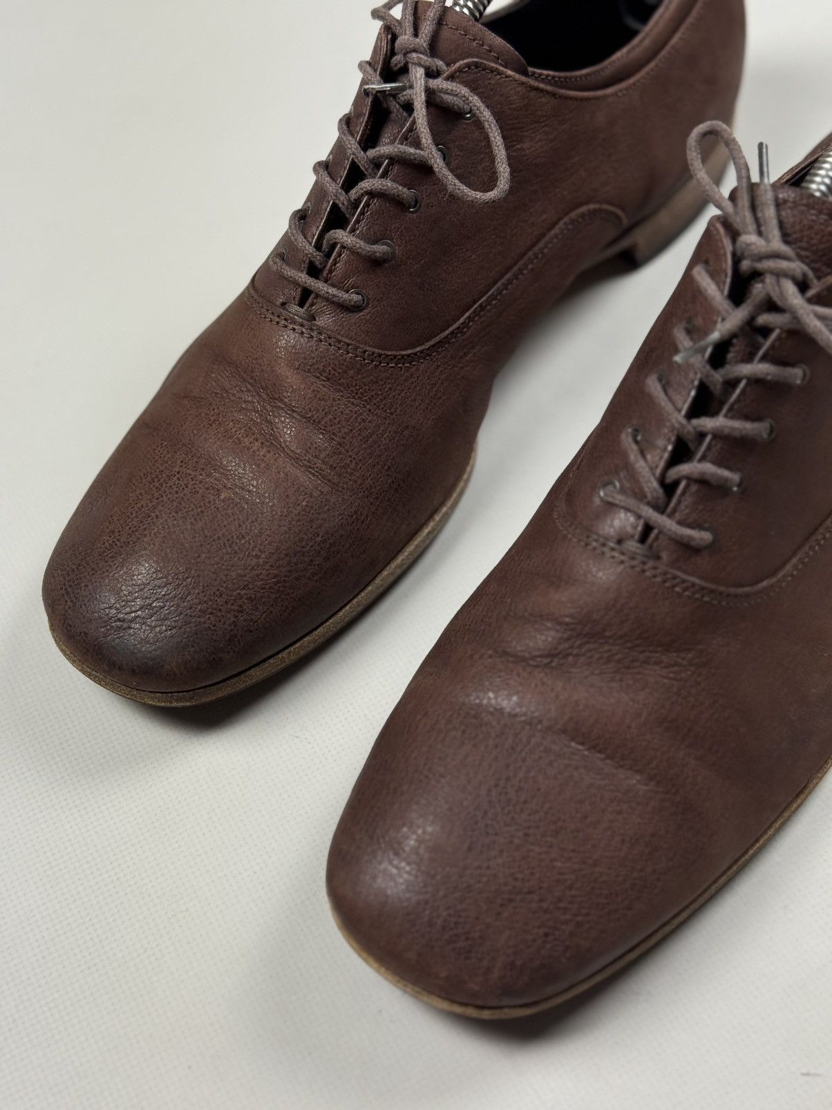 Prada Prada Men’s Leather Lace Up Formal Oxford Shoes Size US 10.5 / EU 43-44 - 11 Thumbnail