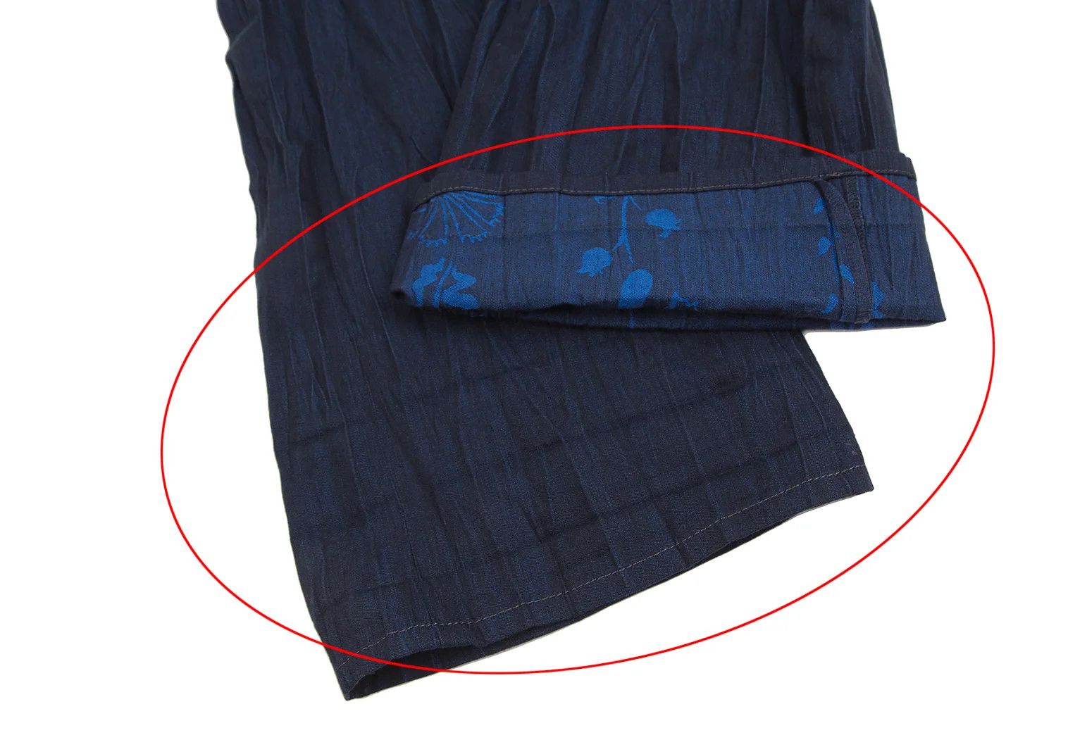 Issey Miyake A-POC INSIDE Flower Jacquard Pleated Pants Dark Blue 35 Size US 35 - 12 Thumbnail