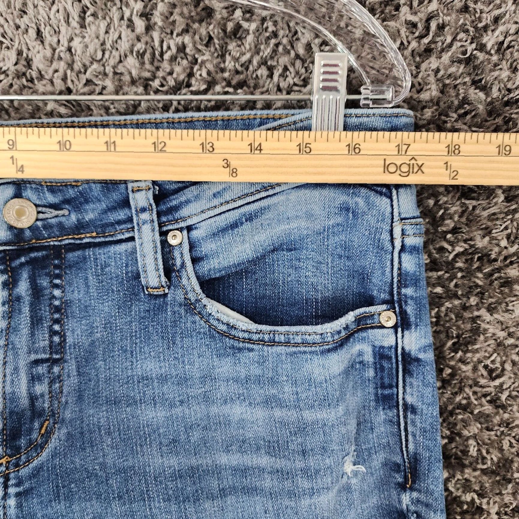 Silver Jeans Co. SILVER JEANS Distressed Stretch Skinny Jeans Adult 34x31 Blue Metal Mens Size US 34 / EU 50 - 4 Thumbnail