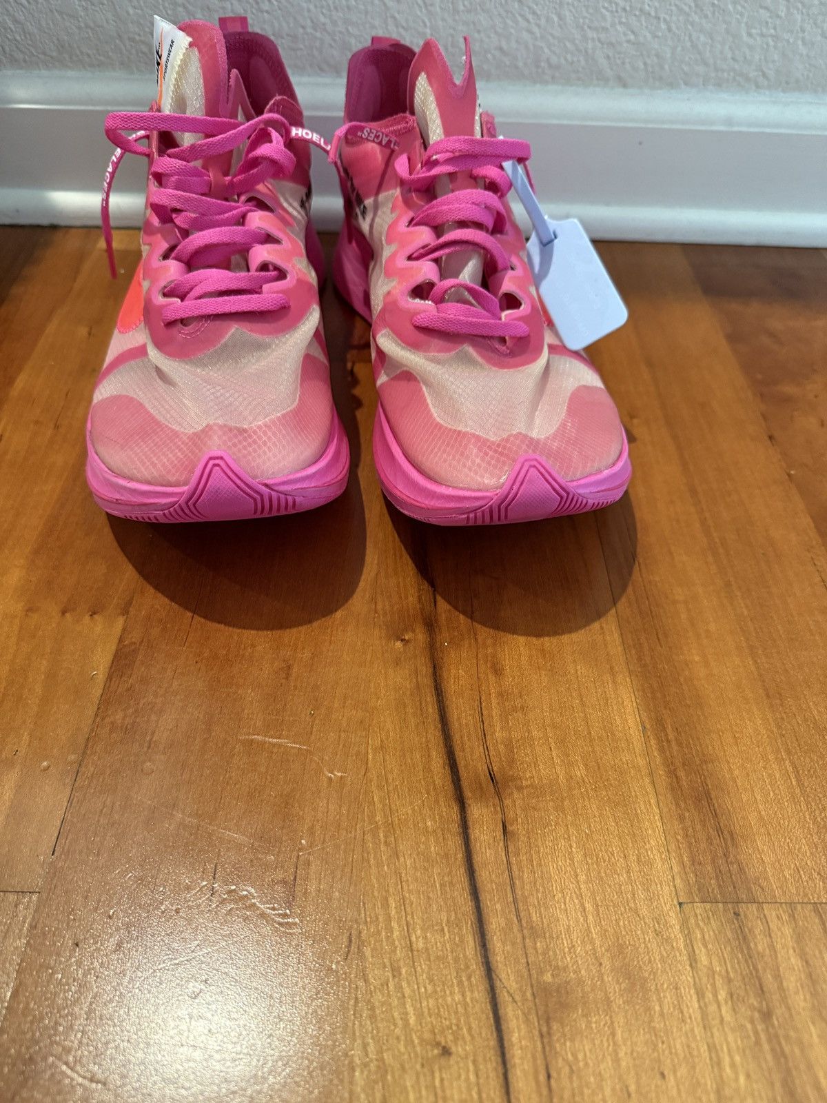 Nike × Off-White Men’s Nike Zoom Fly Tulip Pink Sz 13 Off-White Size US 13 / EU 46 - 17 Thumbnail