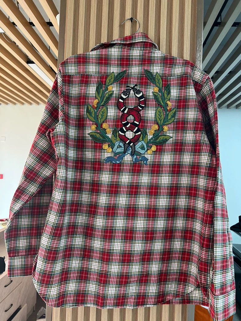 Gucci Gucci Vintage plaid workwear long-sleeved shirt 2504-Nextar Size US S / EU 44-46 / 1 - 2 Thumbnail