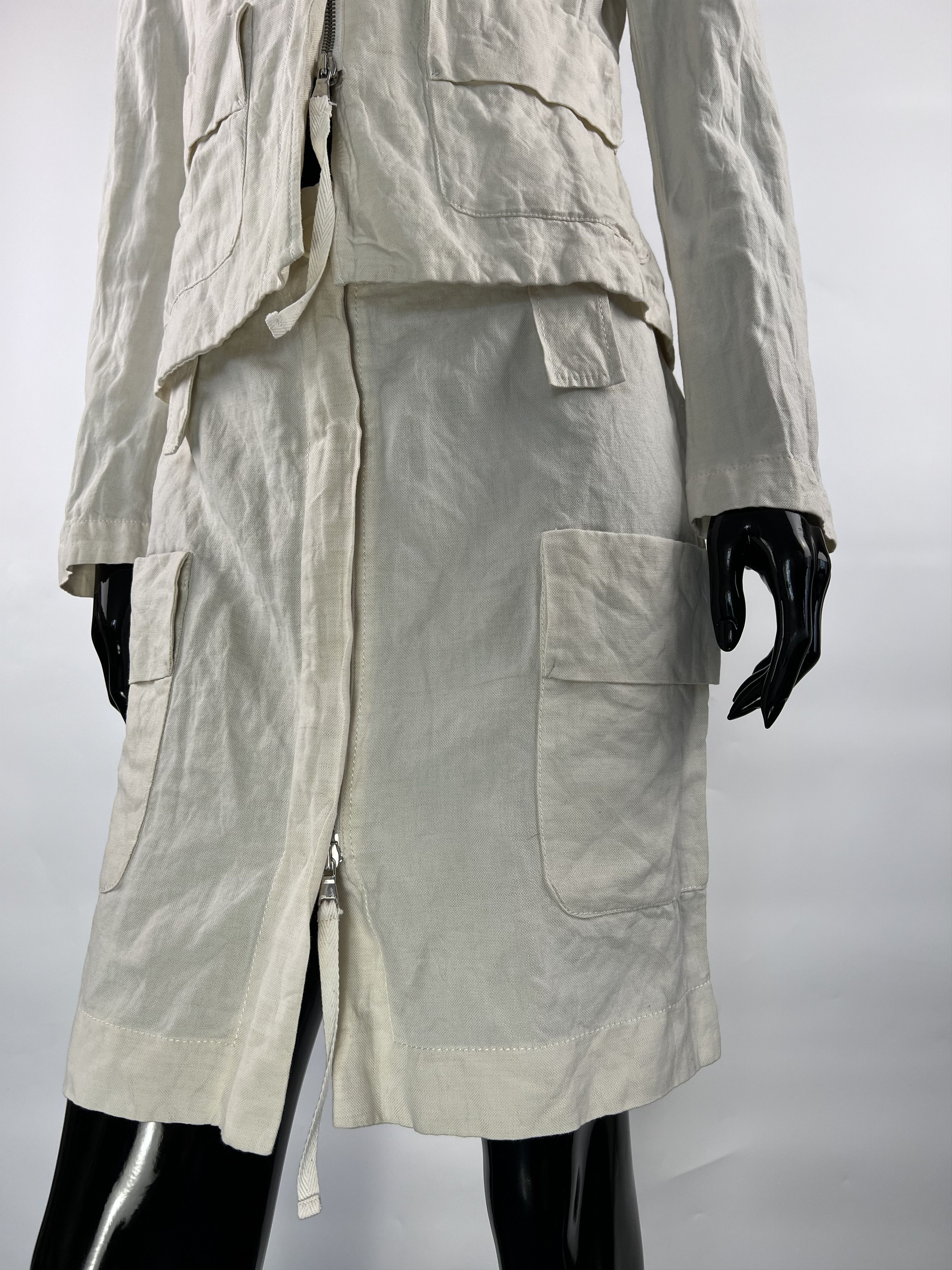 Other Carla G. Rare Cotton Linen Skirt Suit Size IT 40/42 US 6/8 Size S / US 4 / IT 40 - 5 Thumbnail