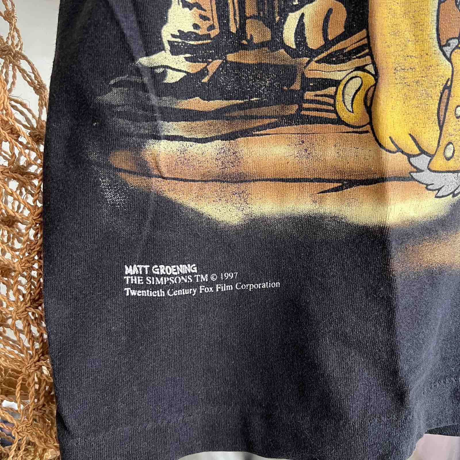 Vintage The Simpsons Short Sleeve T-Shirts 90s for Men Sz S Size US S / EU 44-46 / 1 - 4 Thumbnail