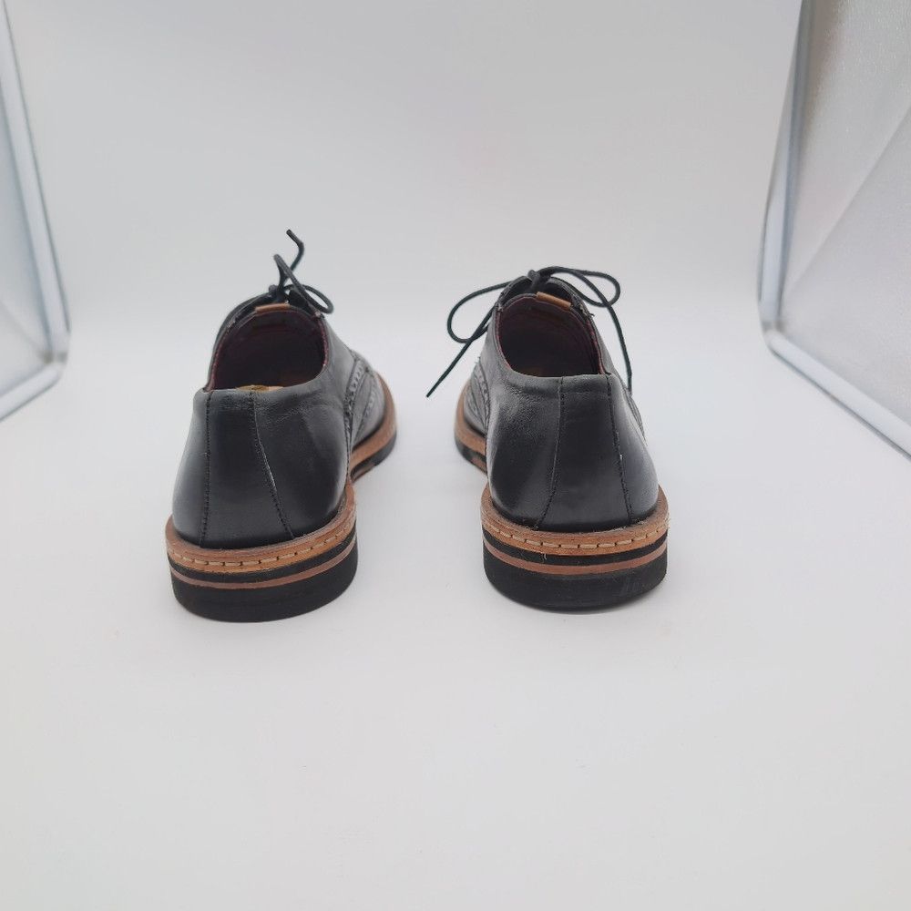 Ben Sherman Ben Sherman Black/Gray sz 11.5 Oxfords Leather Wingtip Desi Size US 11.5 / EU 44-45 - 4 Thumbnail