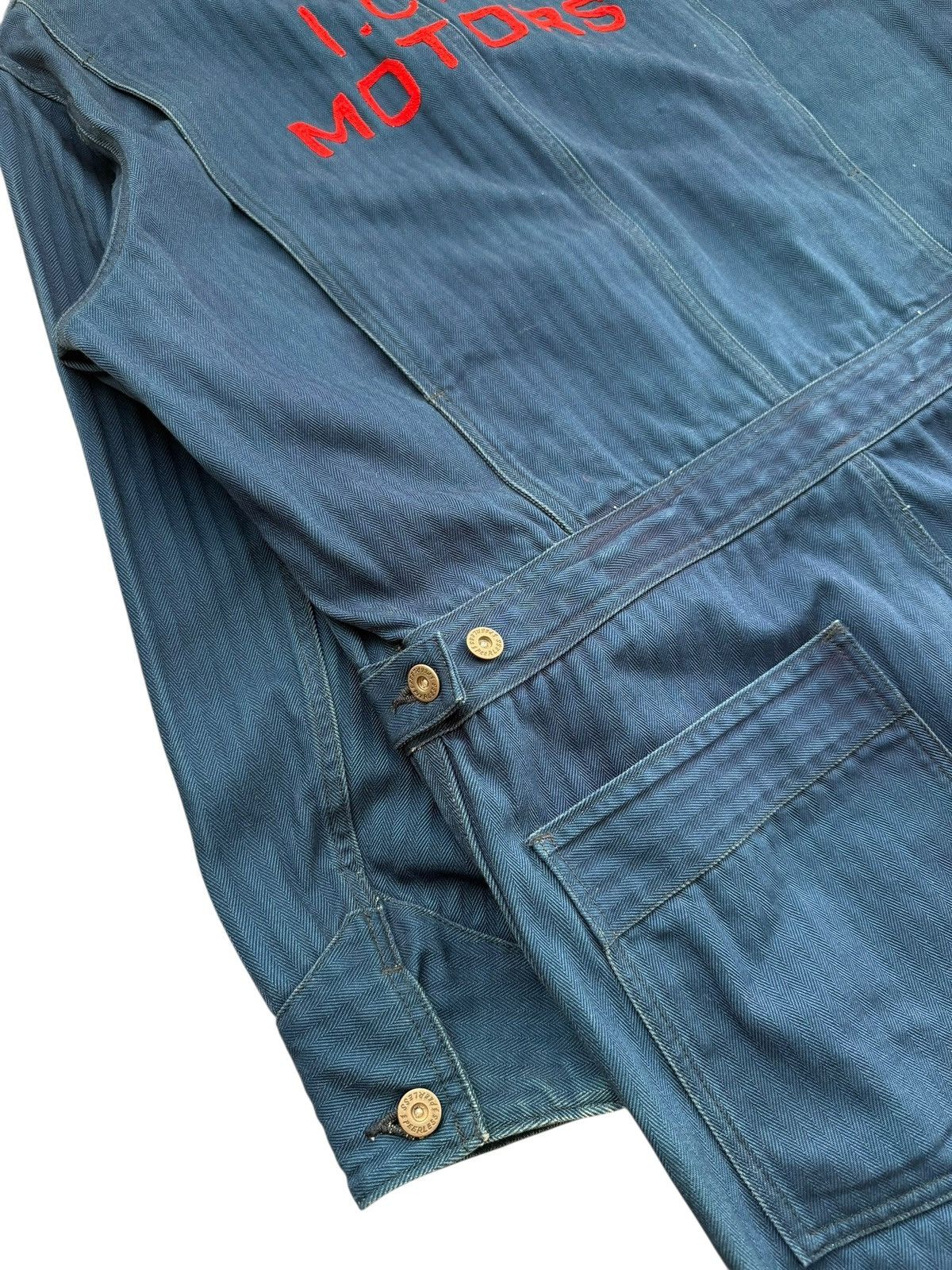 Visvim RARE sz4 ICT Motors Indigo Mechanic Coveralls Herringbone Size US 44 / EU 60 - 15 Thumbnail