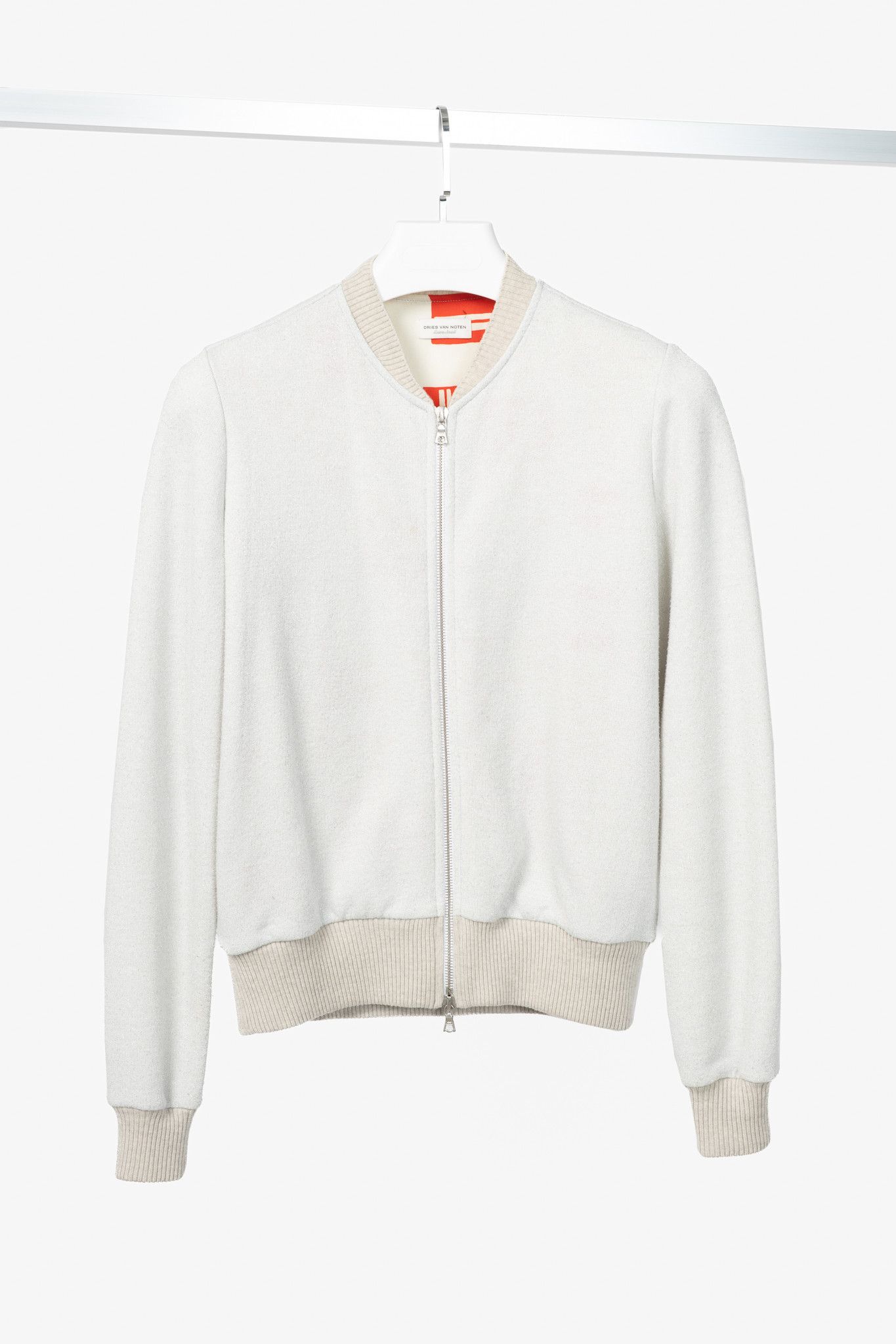 Dries Van Noten Dries Van Noten SS18 Hando Cotton-Blend Lurex-Knit Bomber Size XS / US 0-2 / IT 36-38 - 1 Thumbnail