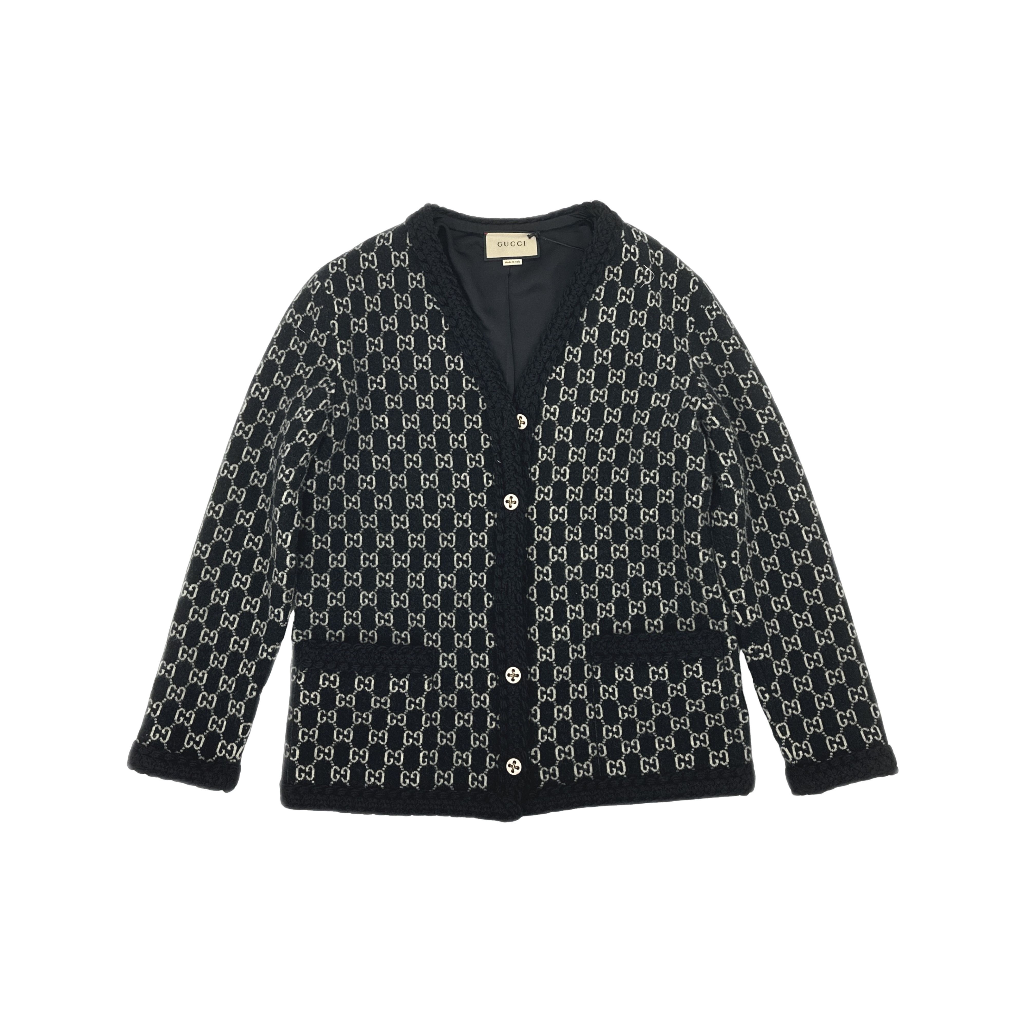 Gucci Gucci GG Monogram Wool Cardigan M Size M / US 6-8 / IT 42-44 - 1 Thumbnail