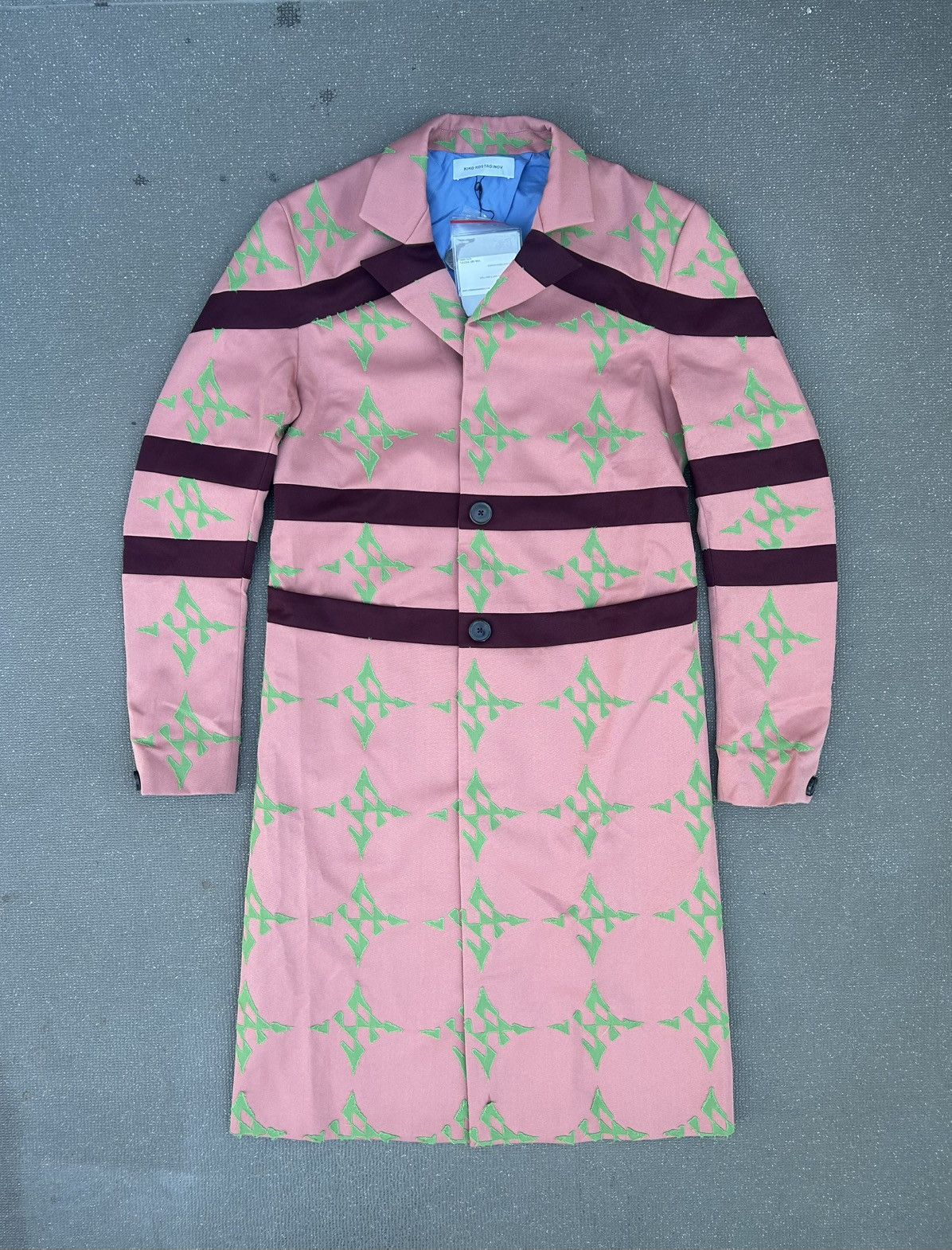 Kiko Kostadinov SS19 Pink Aristides Coat