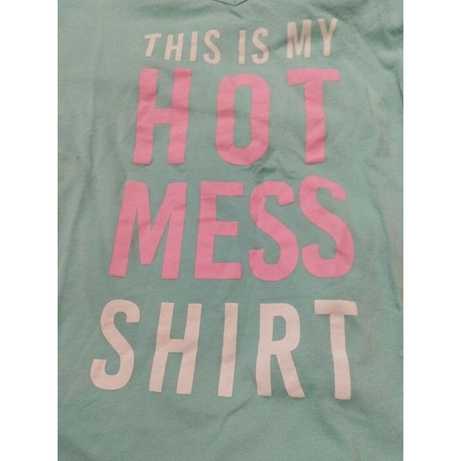 Other Pajama Top Jenni Woman Size S Blue. This Is My Hot Mess Size S / US 4 / IT 40 - 2 Thumbnail