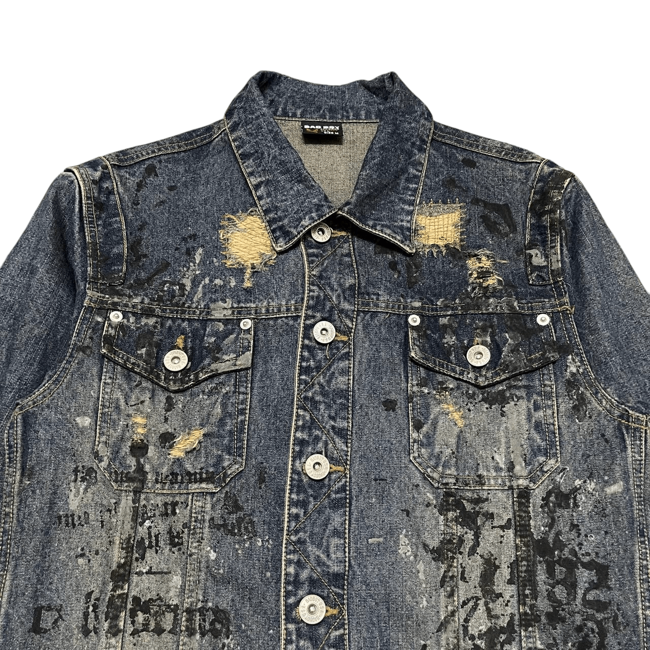 Japanese Brand Vintage Bad Boy USA Denim Jacket Distressed Style Size US M / EU 48-50 / 2 - 2 Thumbnail