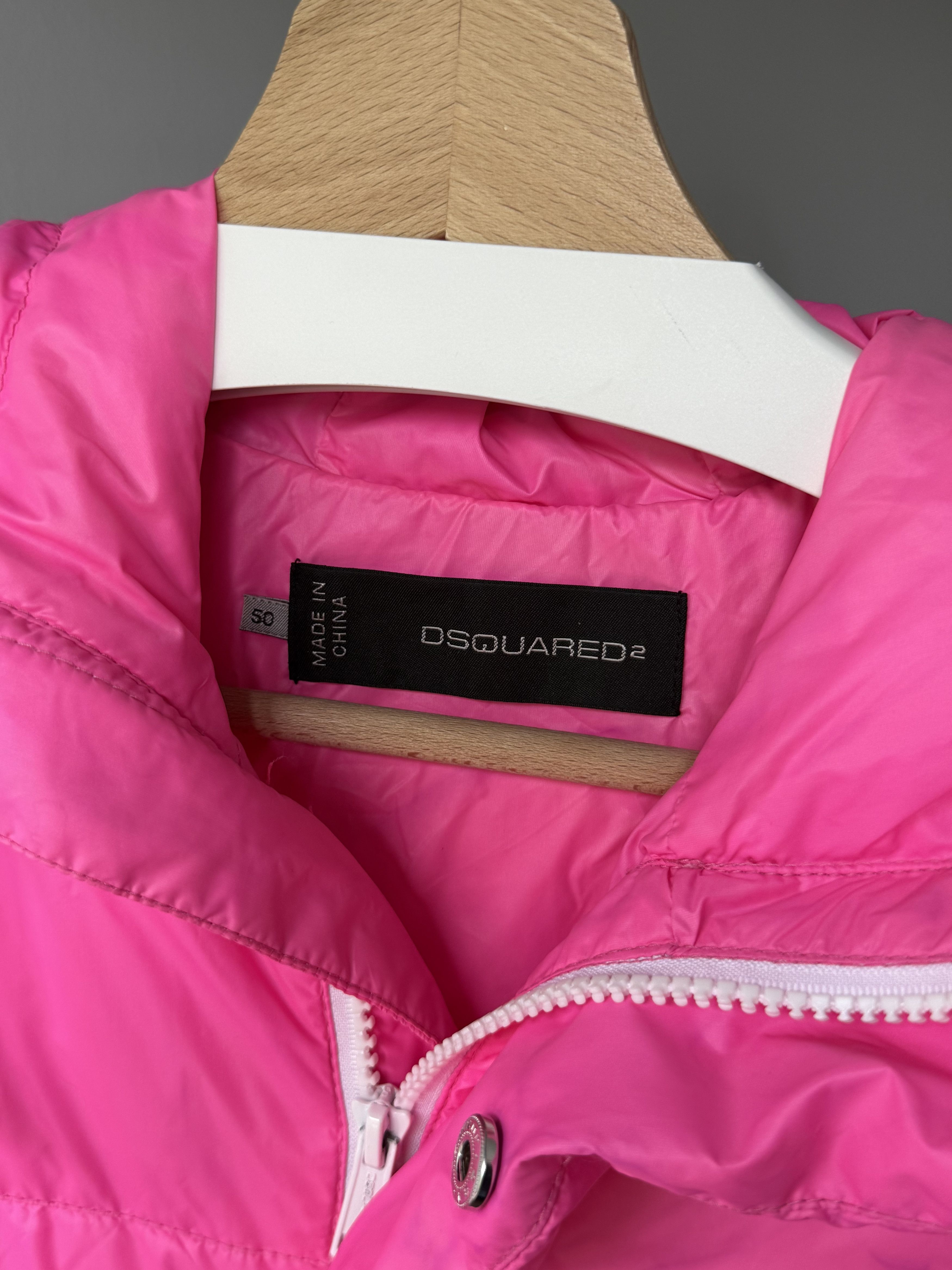 Dsquared2 Dsquared2 Pink Nylon Real Down Feather Puffer Padded Jacket Size US M / EU 48-50 / 2 - 21 Thumbnail