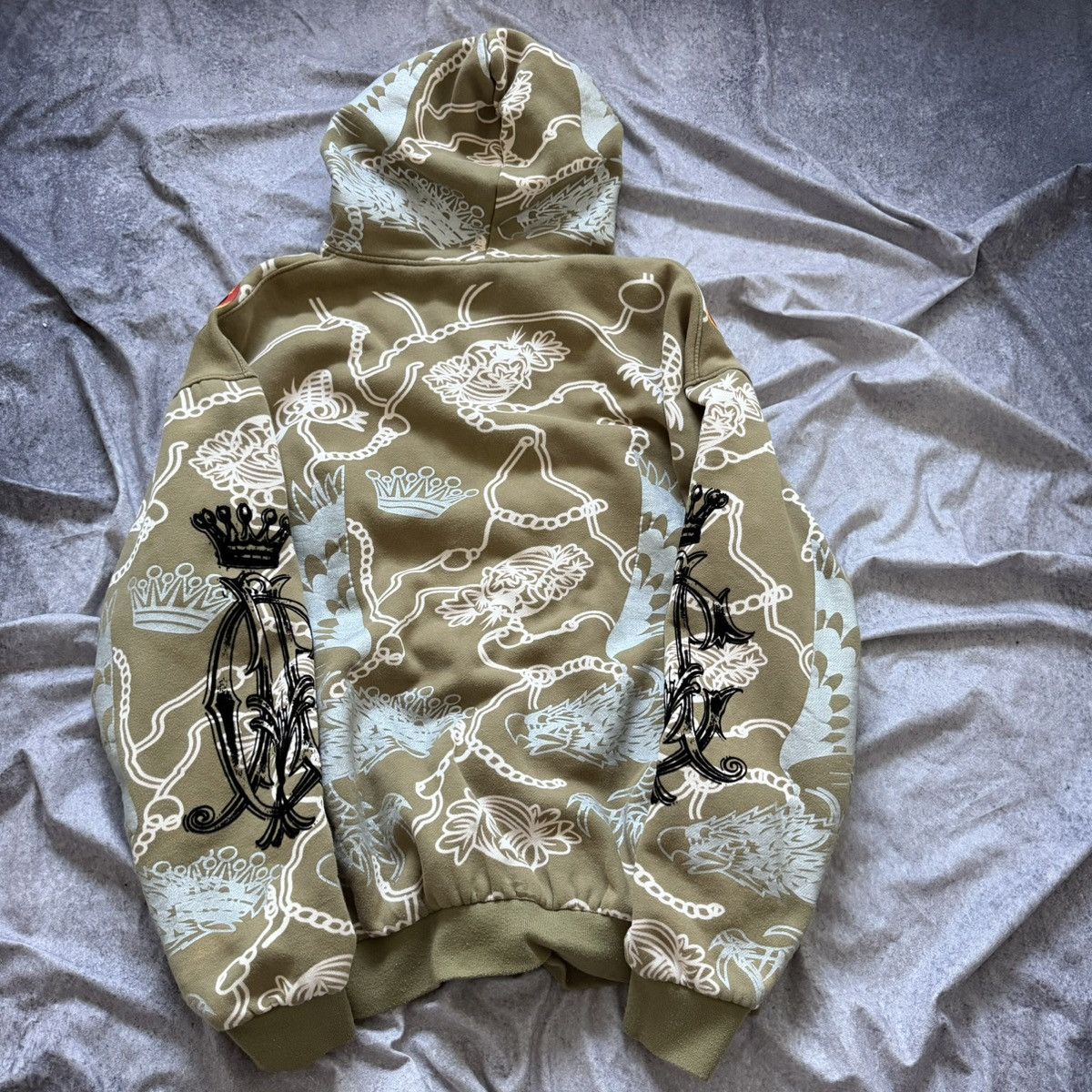 Christian Audigier Y2K Christian Audigier Los Angeles Skull Full Zip Hoodie Size US XXL / EU 58 / 5 - 9 Thumbnail