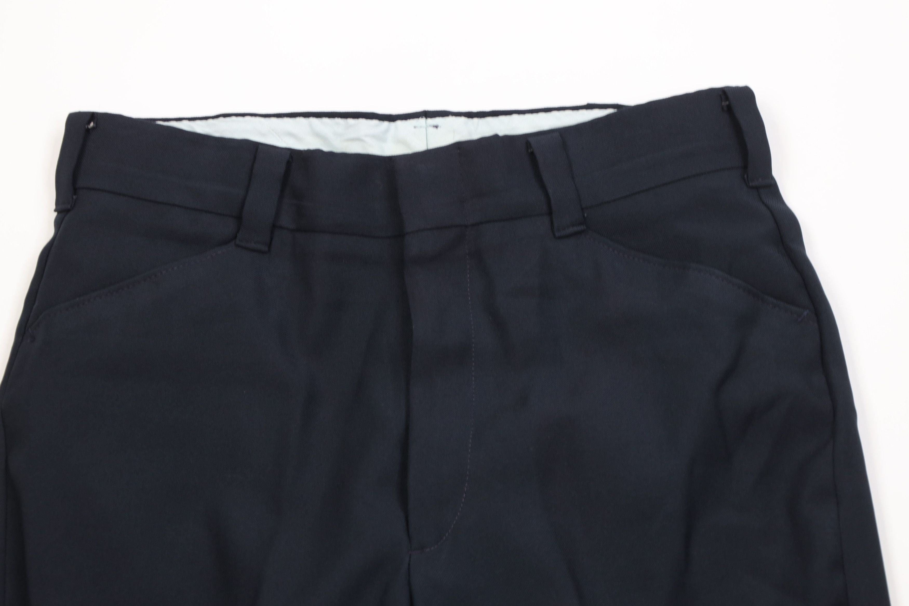 Vintage Vintage 70s Streetwear Flared Wide Leg Chino Pants Blue USA Size US 32 / EU 48 - 2 Thumbnail