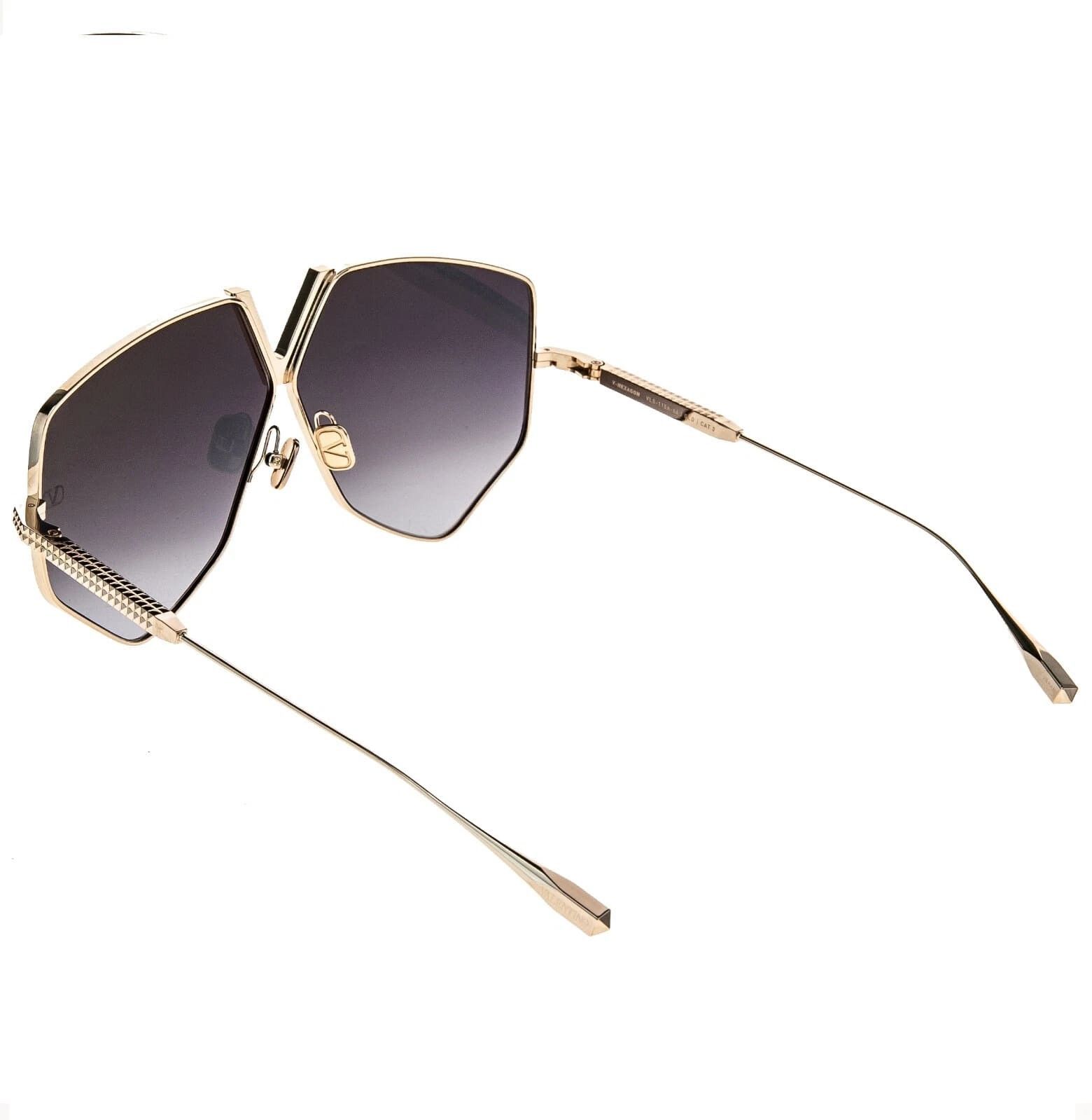 Valentino VALENTINO V HEXAGON VLS115 Gold Titanium Gray Mask VLS 115A Size ONE SIZE - 7 Thumbnail
