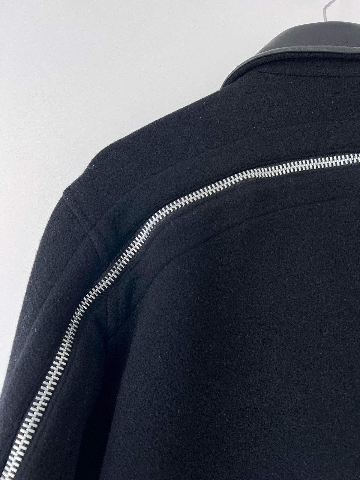 Yohji Yamamoto AW04 Backzip Heavy Wool Leather Collared Jacket Size US M / EU 48-50 / 2 - 4 Thumbnail