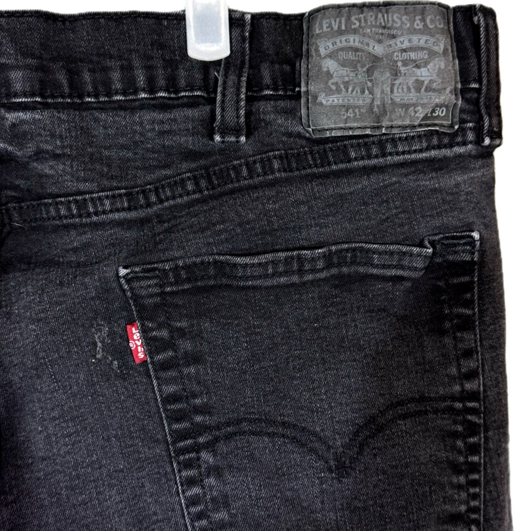 Levi's VINTAGE? Levi’s 541 Men’s Jeans 42x30 Black Denim Stretch Mid-Rise Straight Leg Mens Jeans Black Denimi Stretch Denim Jeans 541 Modern Outdoor Theme Size US 42 / EU 58 - 7 Thumbnail