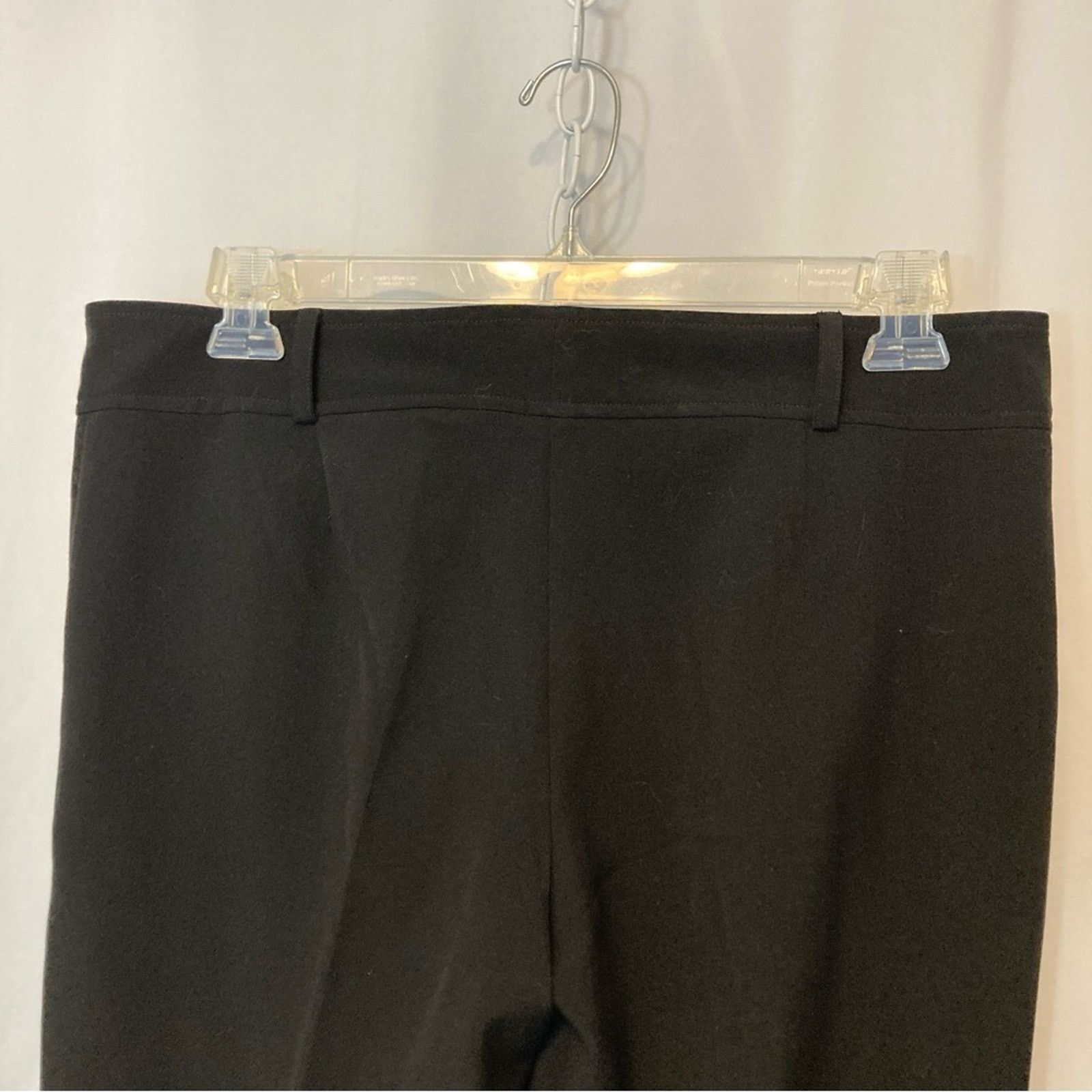 Cherokee Cherokee Black Lightweight Pleated Straight Dress Pants Size 32" / US 10 / IT 46 - 8 Thumbnail