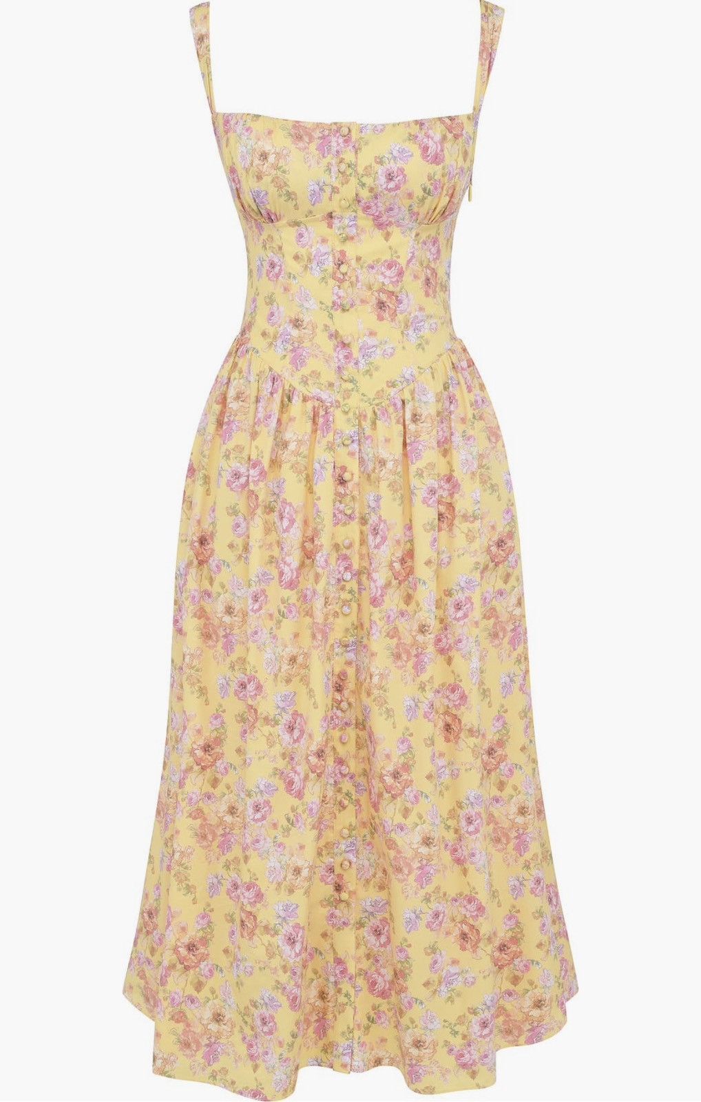 House of CB House of CB Tatiana Butter Print Midi Sundress Size M / US 6-8 / IT 42-44 - 3 Thumbnail