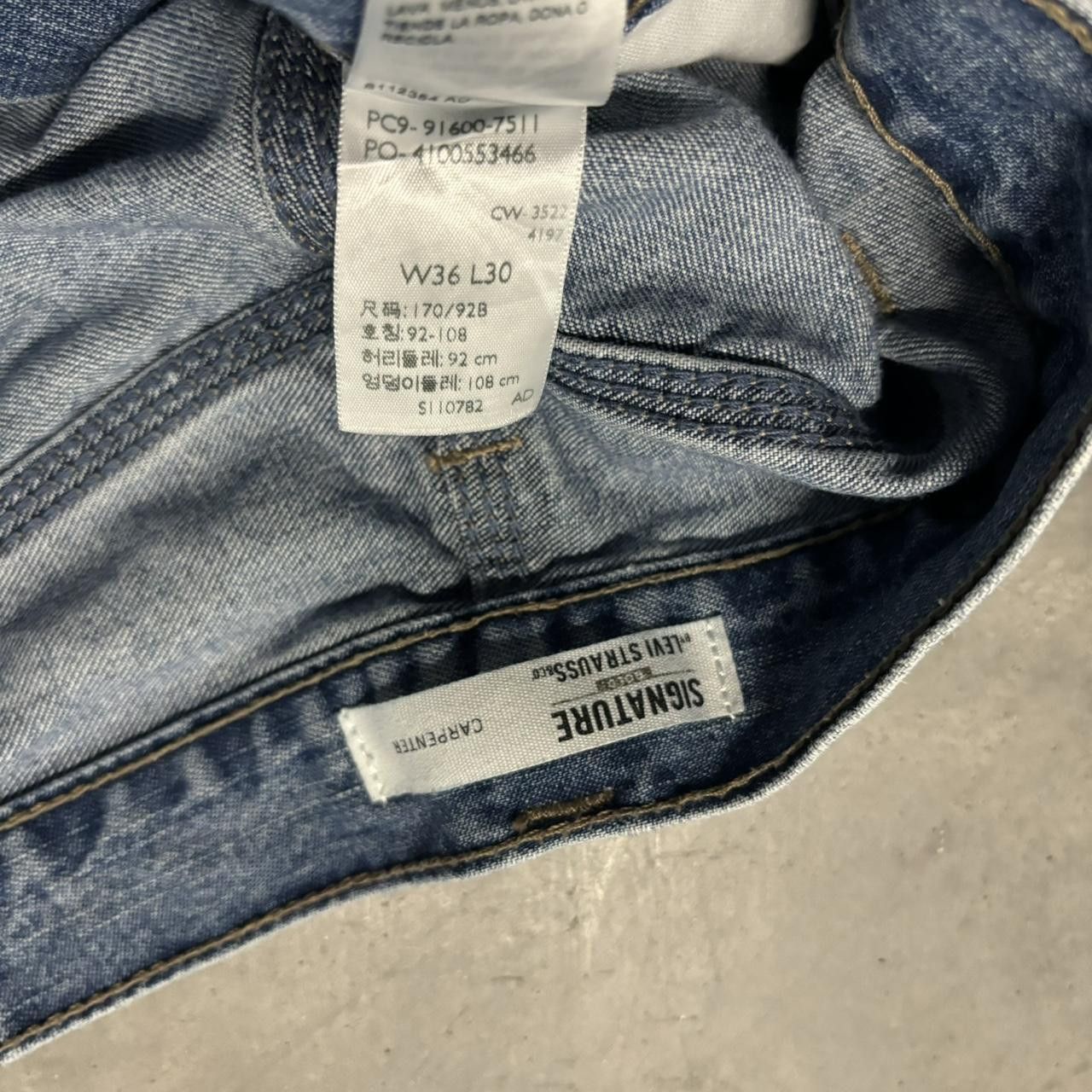 Levi's × Vintage Crazy Vintage Y2K/2000s Baggy Levi’s Light Wash Carpenter Skater Denim Jeans! Size US 36 / EU 52 - 8 Thumbnail