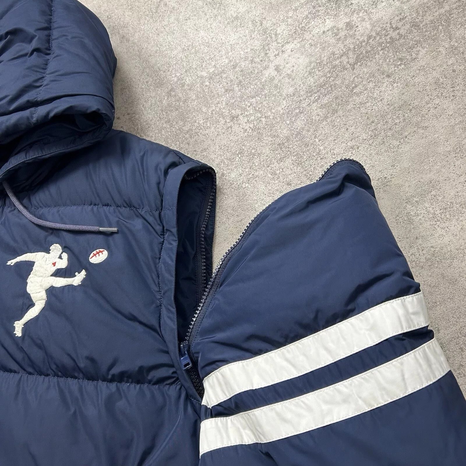 Polo Ralph Lauren × Vintage GREAT BRITAIN DOWN JACKET VEST HOODIE SIZE L BLUE Size US L / EU 52-54 / 3 - 3 Thumbnail