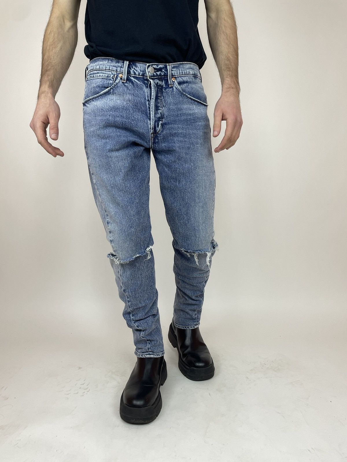Levi's Levi's Engineered 502 Premium Denim skinny Jeans levis Size US 31 - 4 Thumbnail