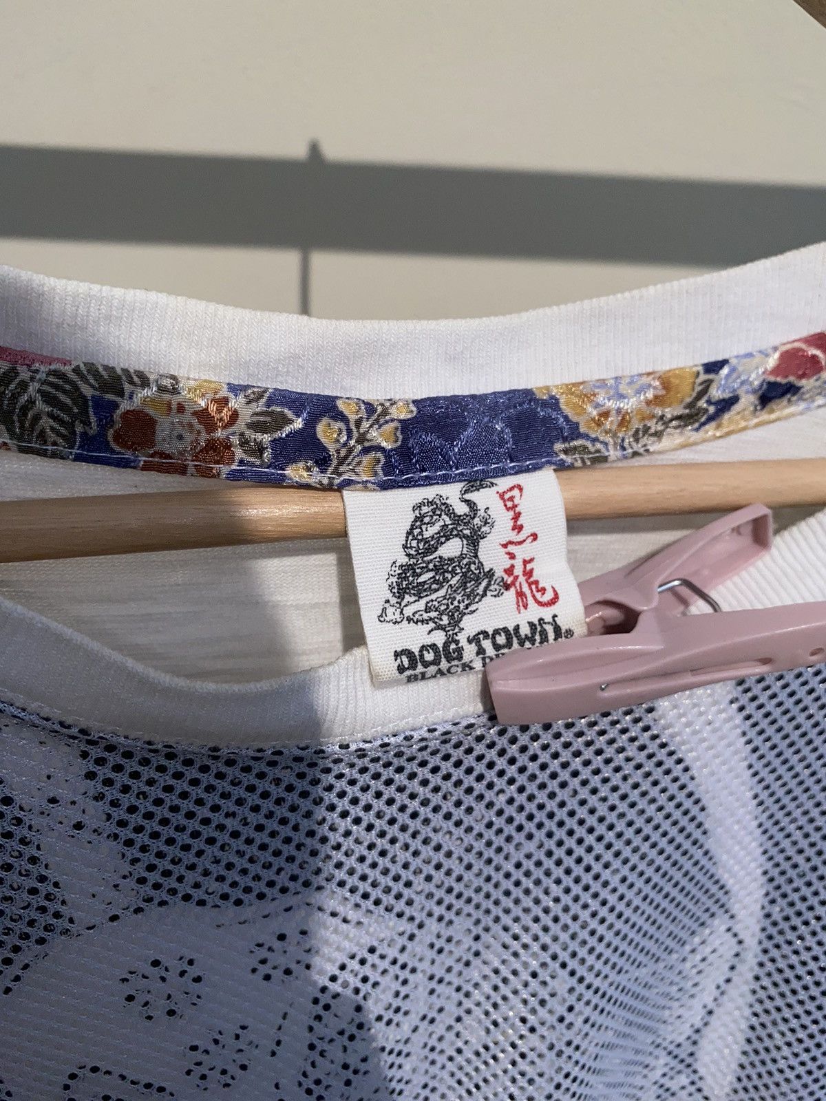 BUFFALO BOBS 1990s Dog Town - Sukajan Koi Embroidery Fishnet Tee Size US XL / EU 56 / 4 - 5 Thumbnail