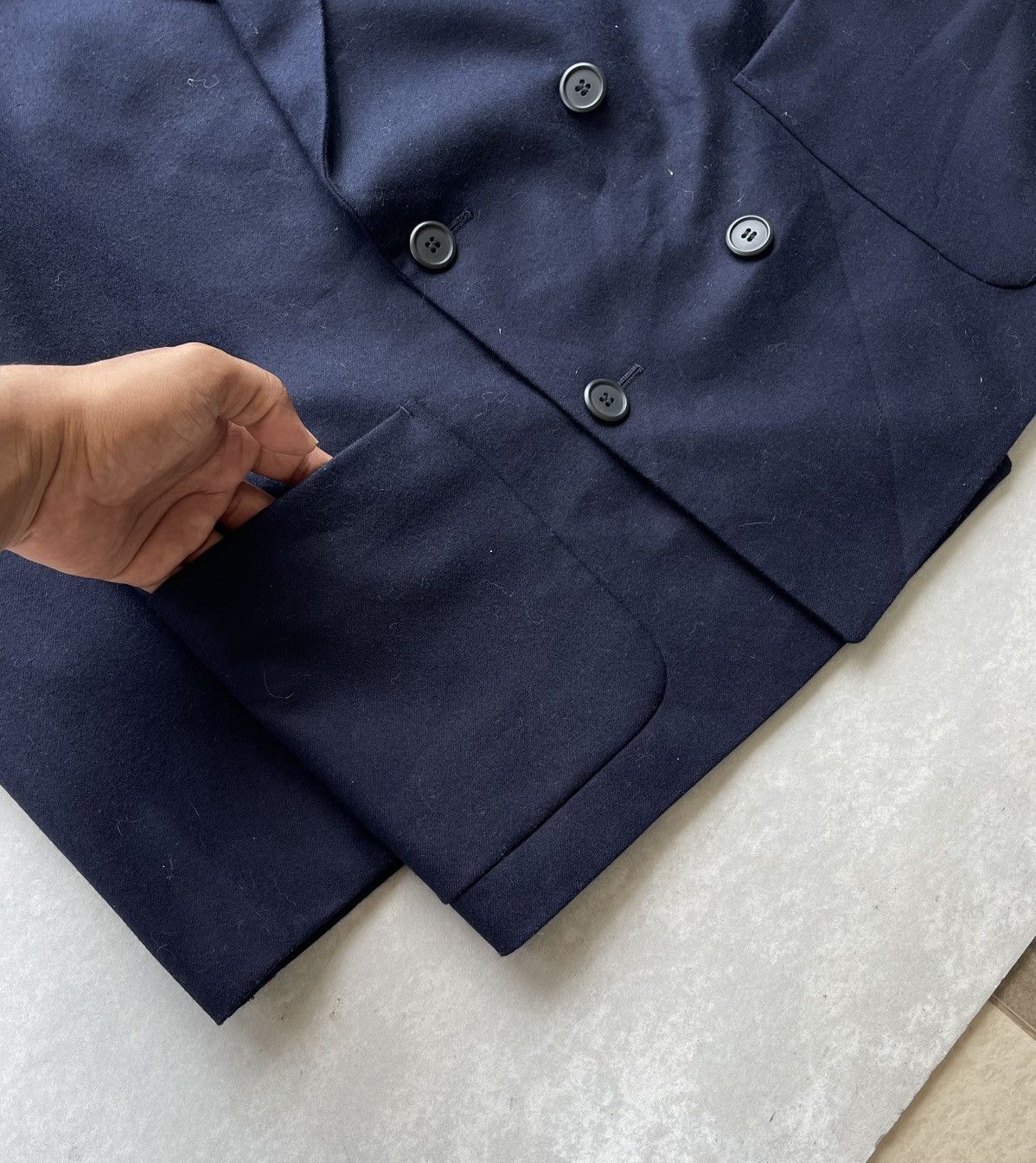 Yohji Yamamoto Yohji Yamamoto Double-Breasted Tailored Blazer/Jacket Size US M / EU 48-50 / 2 - 6 Thumbnail