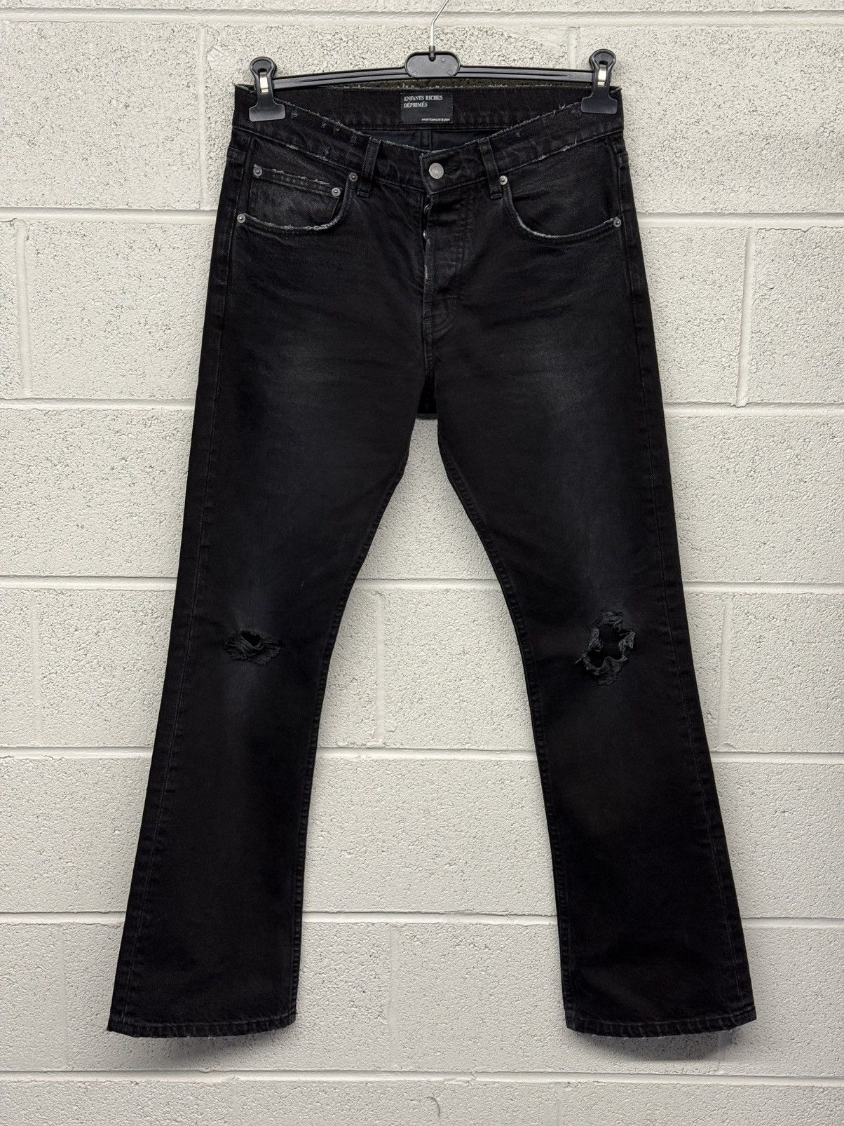 Black Flare Denim Jeans 30