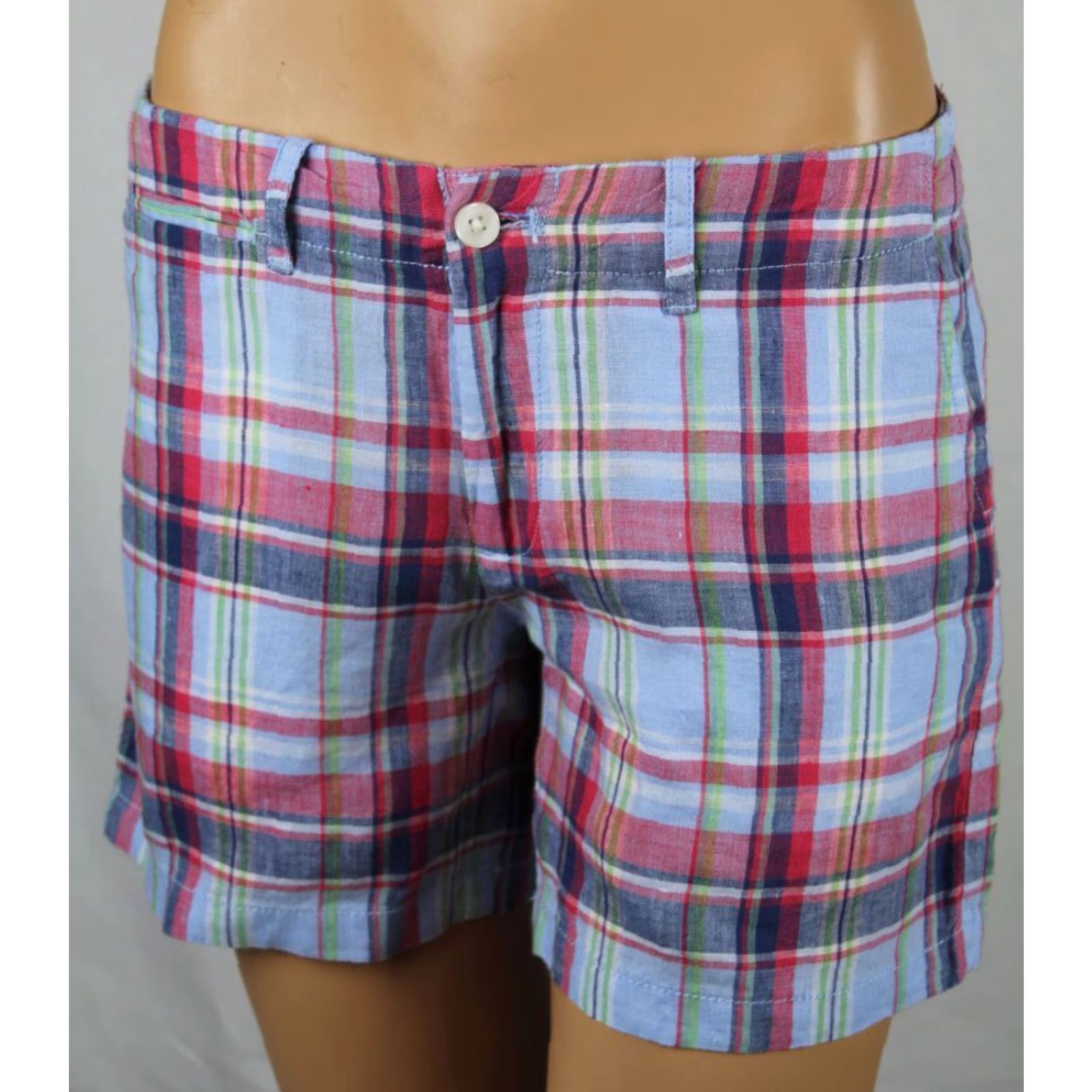 Ralph Lauren Ralph Lauren Sport Blue Red Green Plaid Shorts NWT 4 - Women - Casual Shorts - 100% Cotton - Multi-Color - Size 4 Size 27" / US 4 / IT 40 - 2 Thumbnail