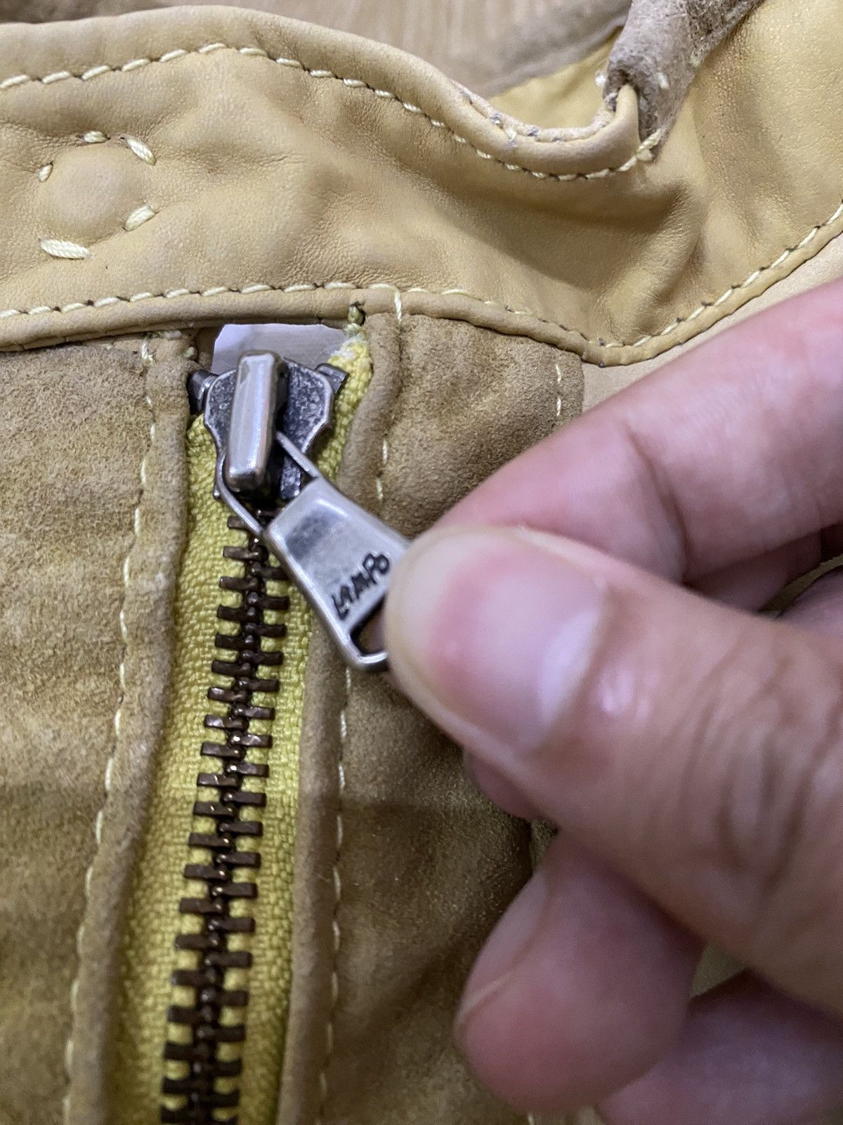 Vintage Vintage Compagnia Foicchi Italy Button Lampo Leather Jacket Size US M / EU 48-50 / 2 - 8 Thumbnail