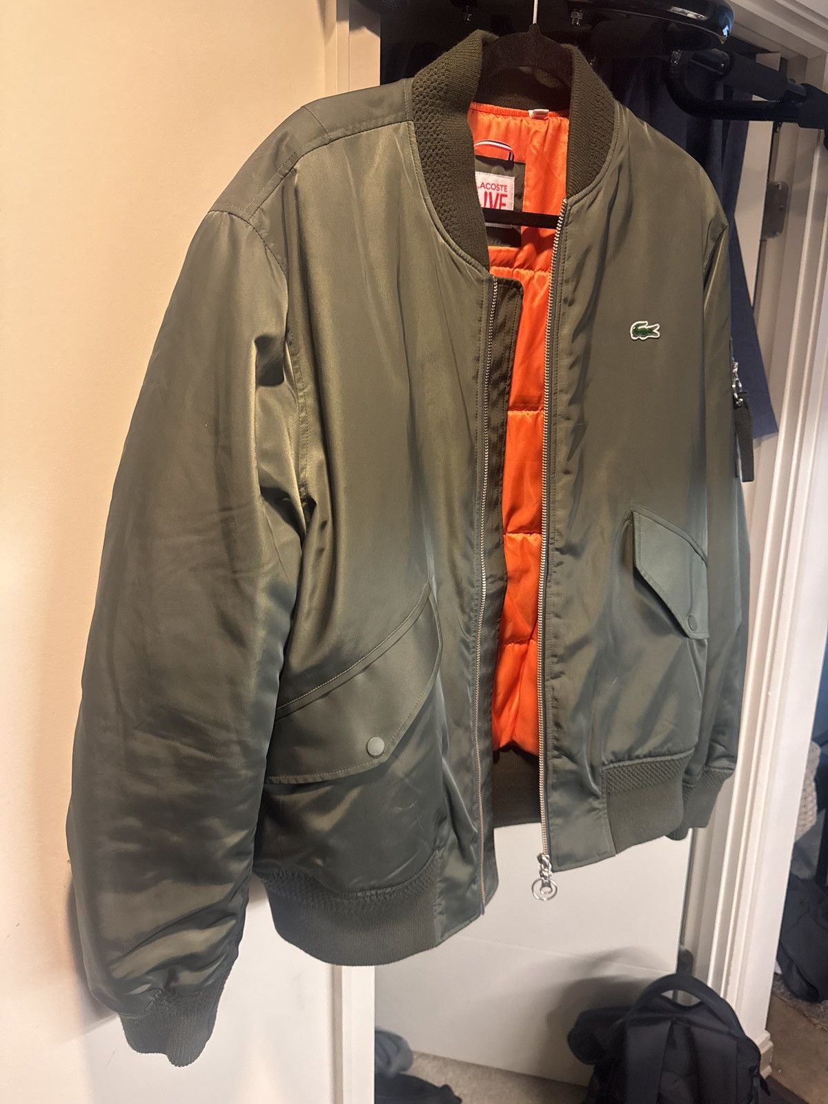 Lacoste Lacoste Water Repellent Bomber Jacket Size US L / EU 52-54 / 3 - 1 Thumbnail