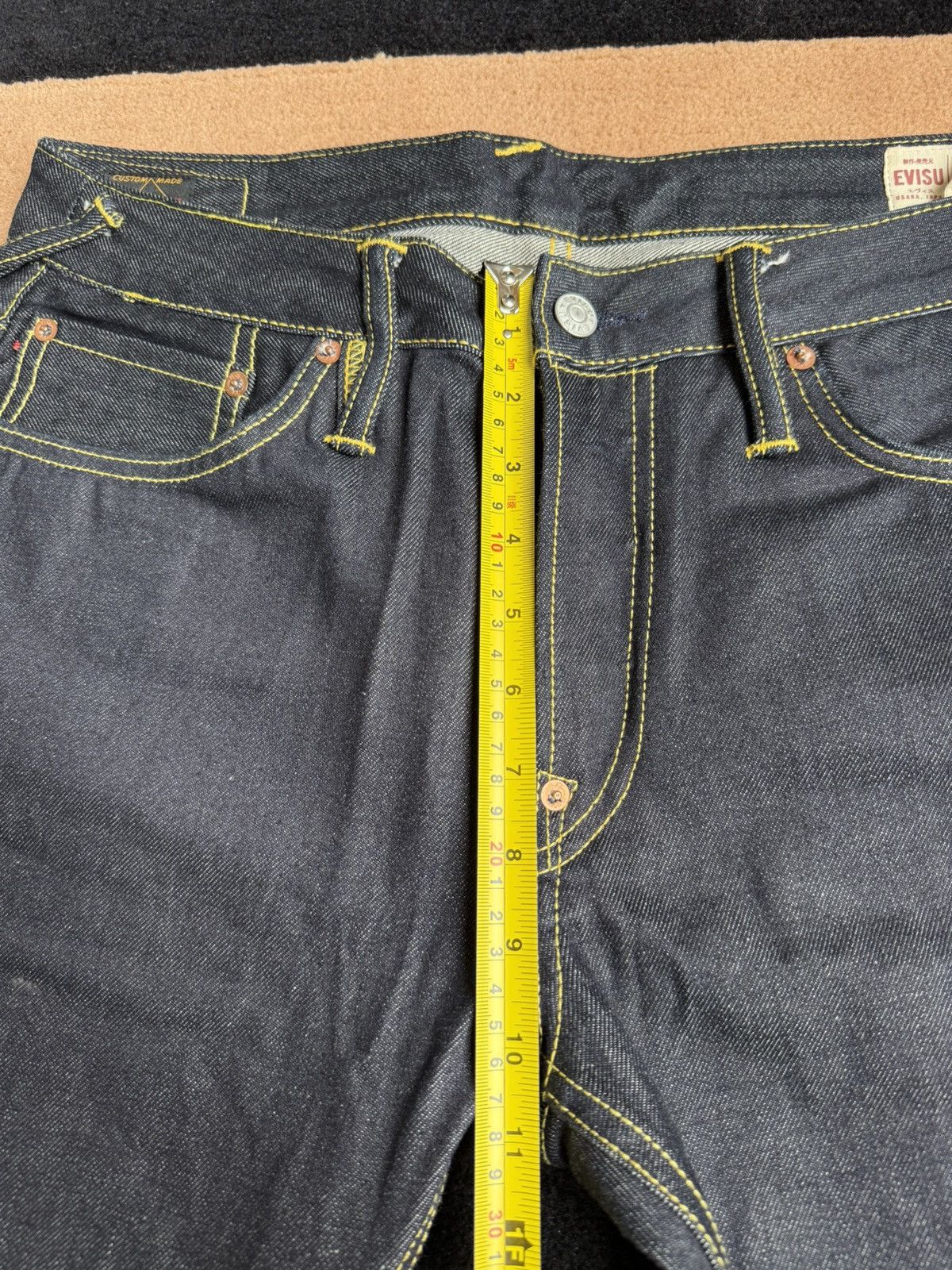 Evisu × Vintage EVISU red daicock style denim jeans size：34x34 Size US 34 / EU 50 - 13 Thumbnail