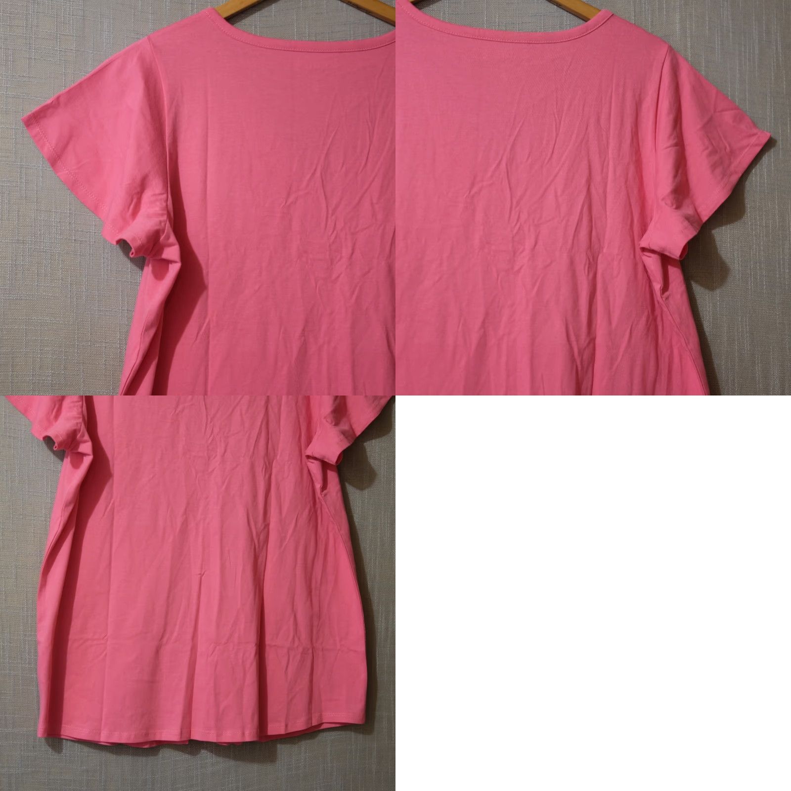 Vintage Roaman's Nwo! V-Neck Button Accent 100% Cotton Pink Womens M 14/16 Shirt Casual Womens Size M / US 6-8 / IT 42-44 - 8 Thumbnail