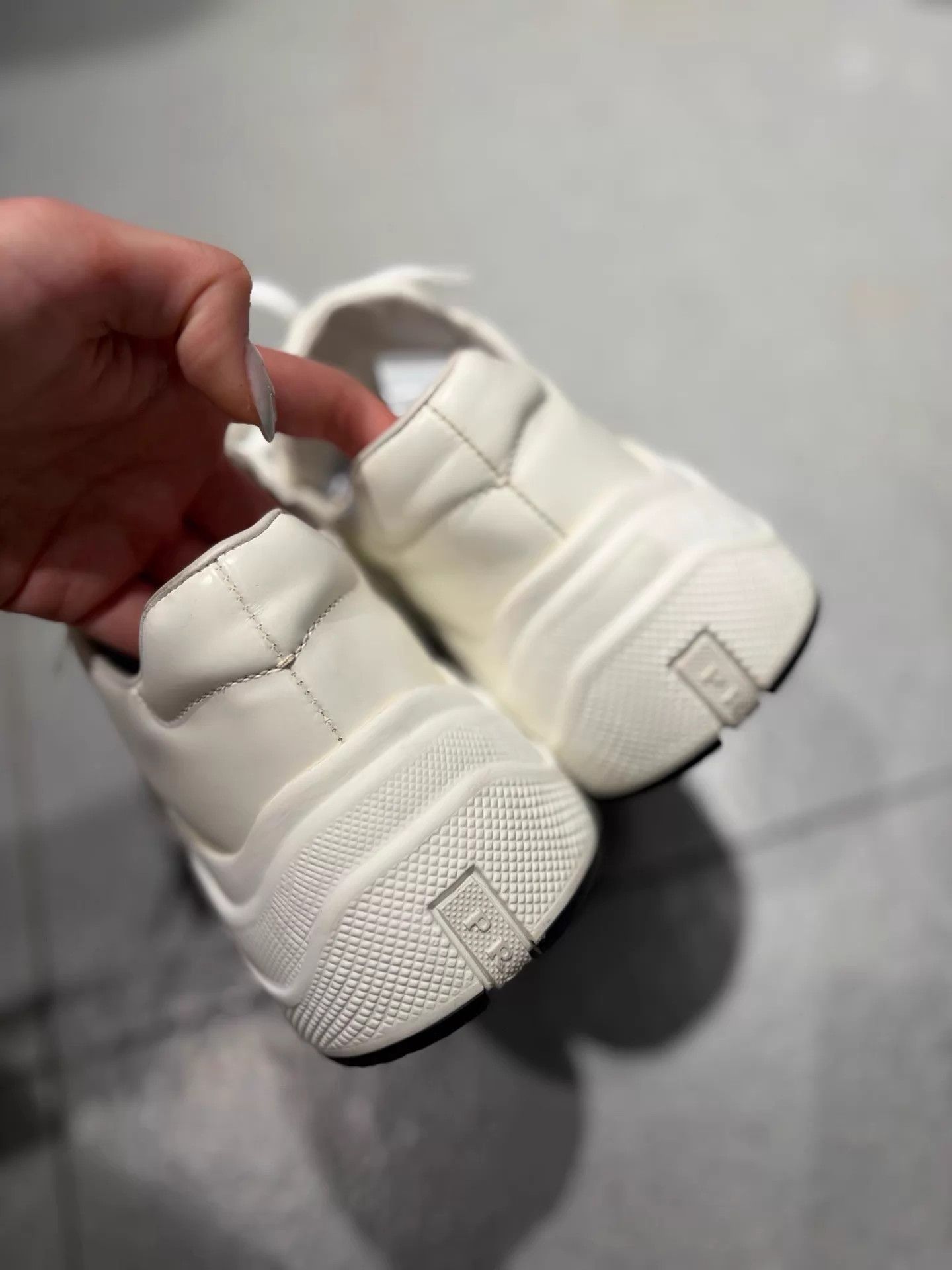Prada Prada new white leather platform sneakers 99 37 Size US 6.5 / IT 36.5 - 4 Thumbnail