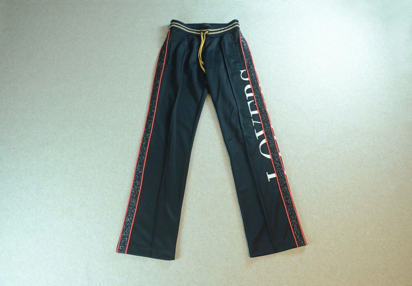 Amiri Amiri Lovers Black Crystal Sweatpants Size US 29 - 3 Thumbnail