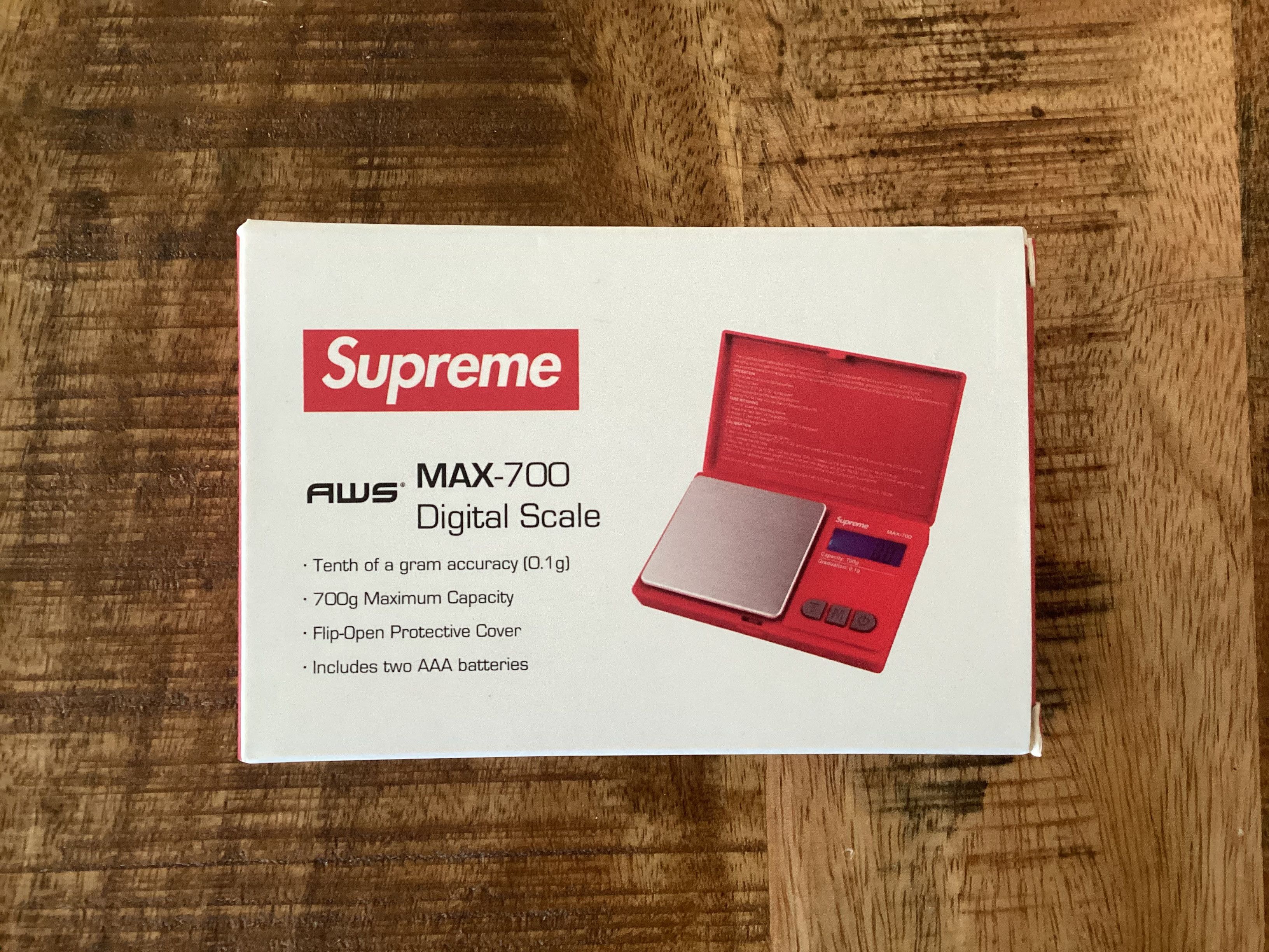 Supreme Supreme AWS MAX-700 Digital Scale Red Size ONE SIZE - 2 Thumbnail