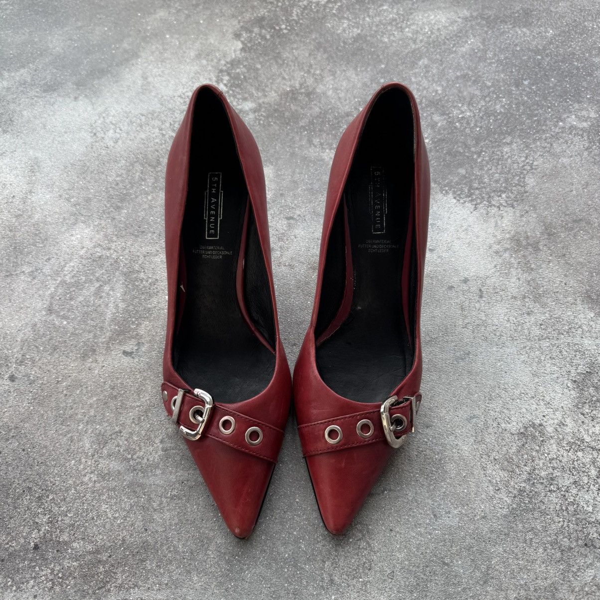 Other Cyber Y2K Riot Hardcore Style Vintage Leather Spike Heels Size US 7 / IT 37 - 1 Thumbnail
