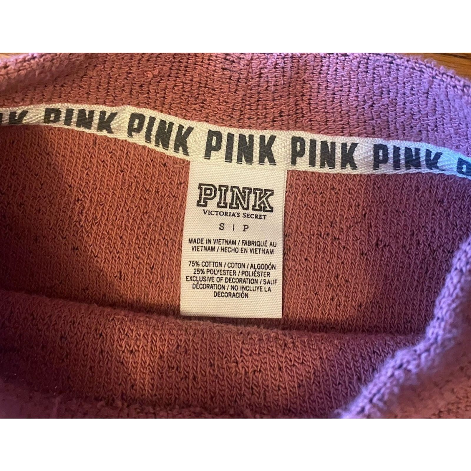 Victoria's Secret PINK Victoria’s Secret Sweatshirt Womens Oversized Small Size S / US 4 / IT 40 - 2 Thumbnail