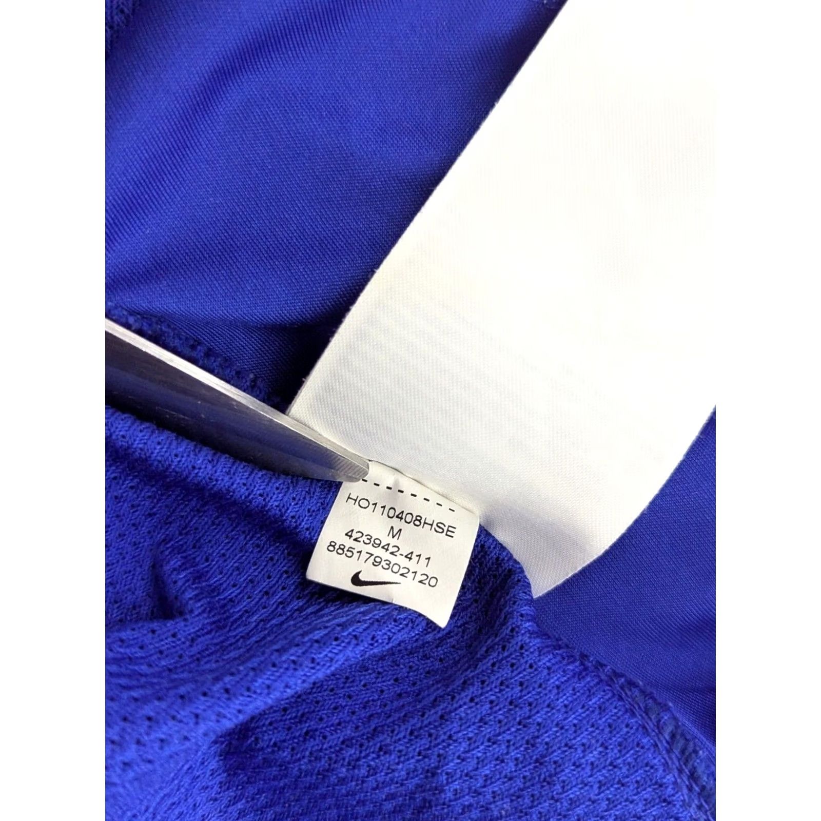 Nike Nike Manchester United 2010-2011 Training Football Jersey Medium Adult Blue Shirt Athletic Jersey Short Sleeve Mens Size US M / EU 48-50 / 2 - 7 Thumbnail